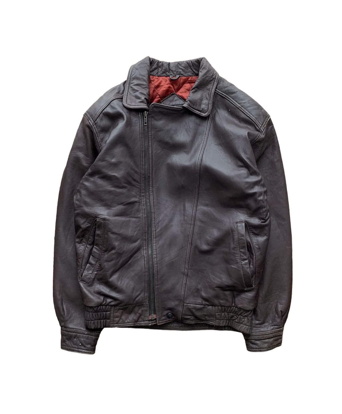 Japanese Brand Rare D'Homme Brown Leather Jacket Leather Size US M / EU 48-50 / 2 - 2 Thumbnail