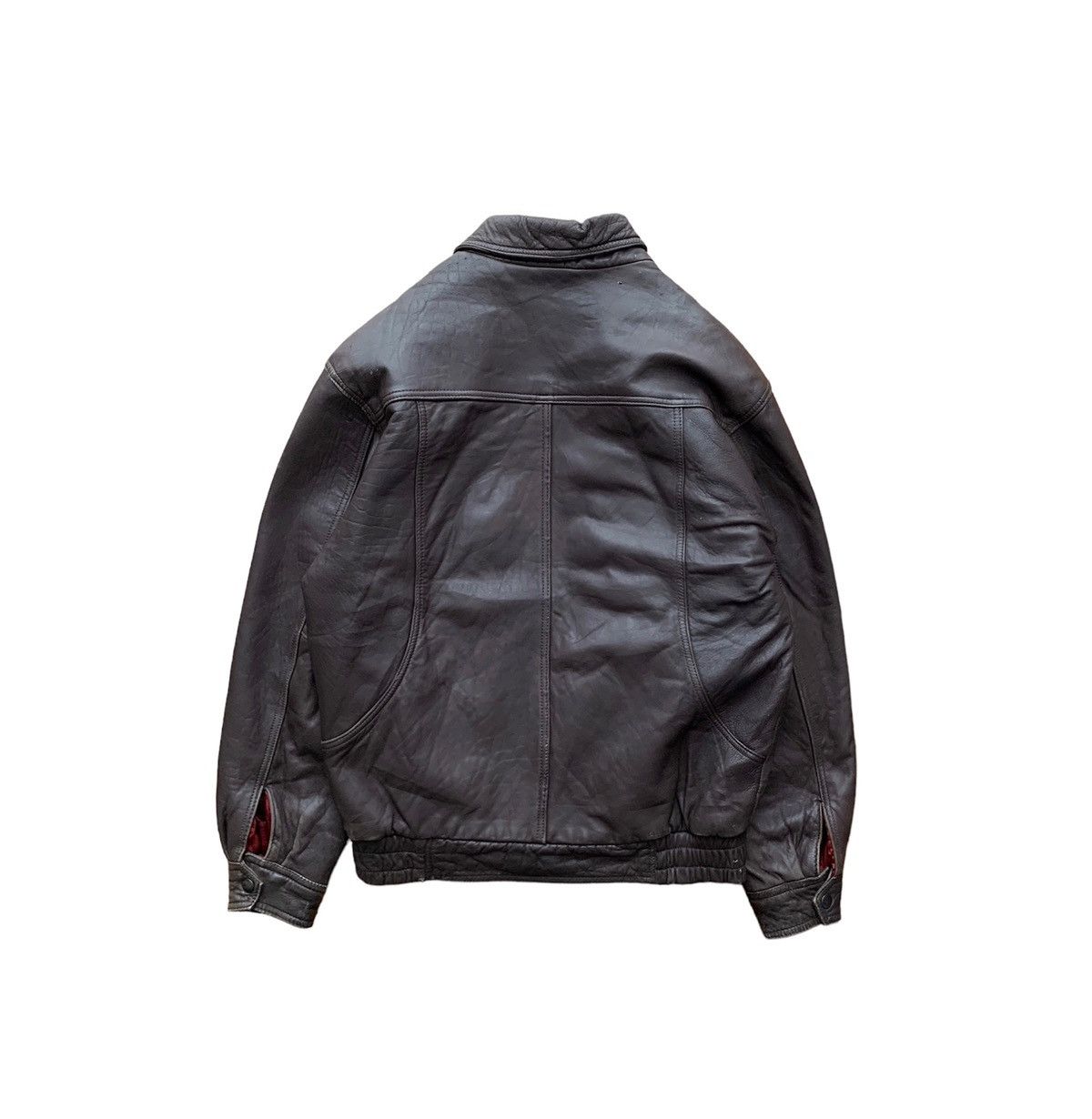 Japanese Brand Rare D'Homme Brown Leather Jacket Leather Size US M / EU 48-50 / 2 - 7 Thumbnail