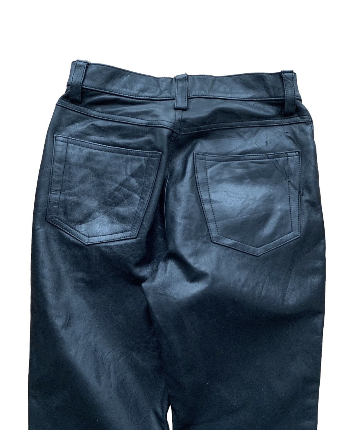 Beams Plus × Genuine Leather Rare Beams Plus Cowhide Crafted Leather Pants Size US 28 / EU 44 - 8 Thumbnail