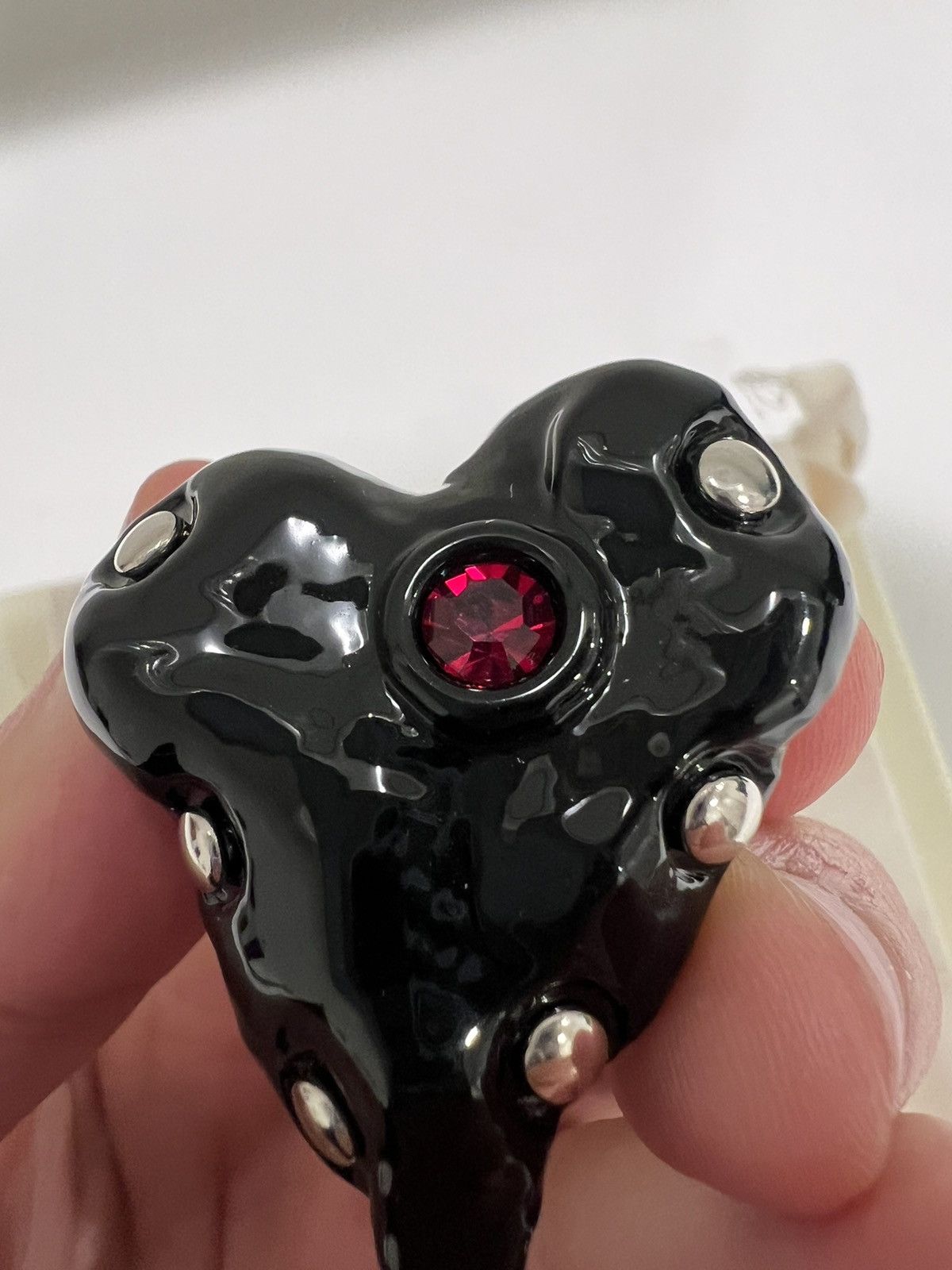 Marni Marni Black Heart Ring Size ONE SIZE - 8 Thumbnail