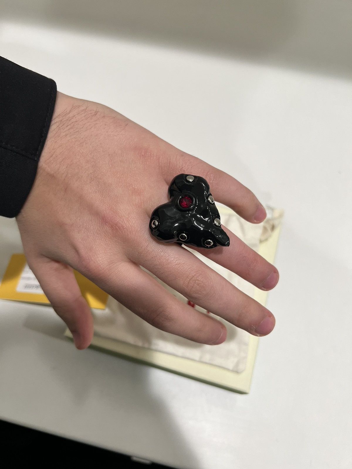 Marni Marni Black Heart Ring Size ONE SIZE - 10 Thumbnail