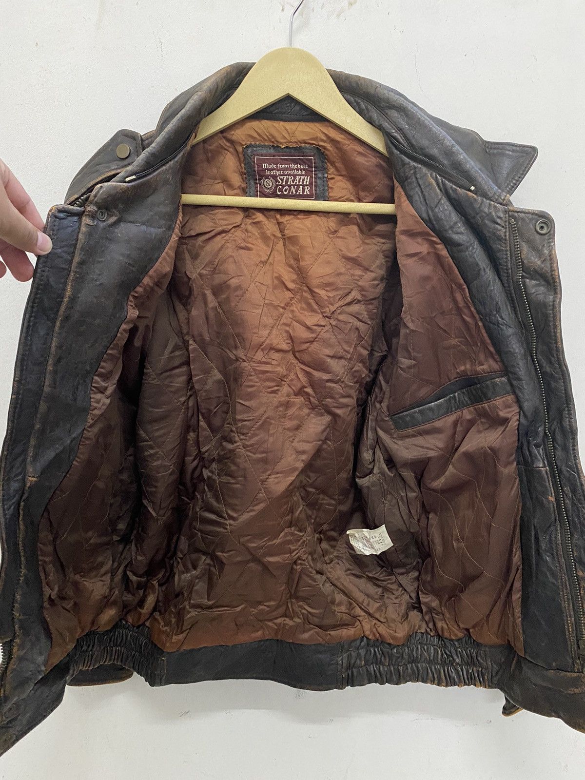 Vintage Vintage strath Conar Leather Jacket Size US M / EU 48-50 / 2 - 7 Thumbnail