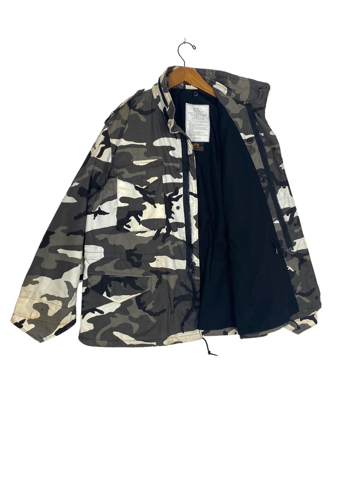 Alpha Industries ALPHA INDUSTRIES MILITARY ARMY M-65 CAMOUFLAGE Cold Weather Size US L / EU 52-54 / 3 - 2 Thumbnail