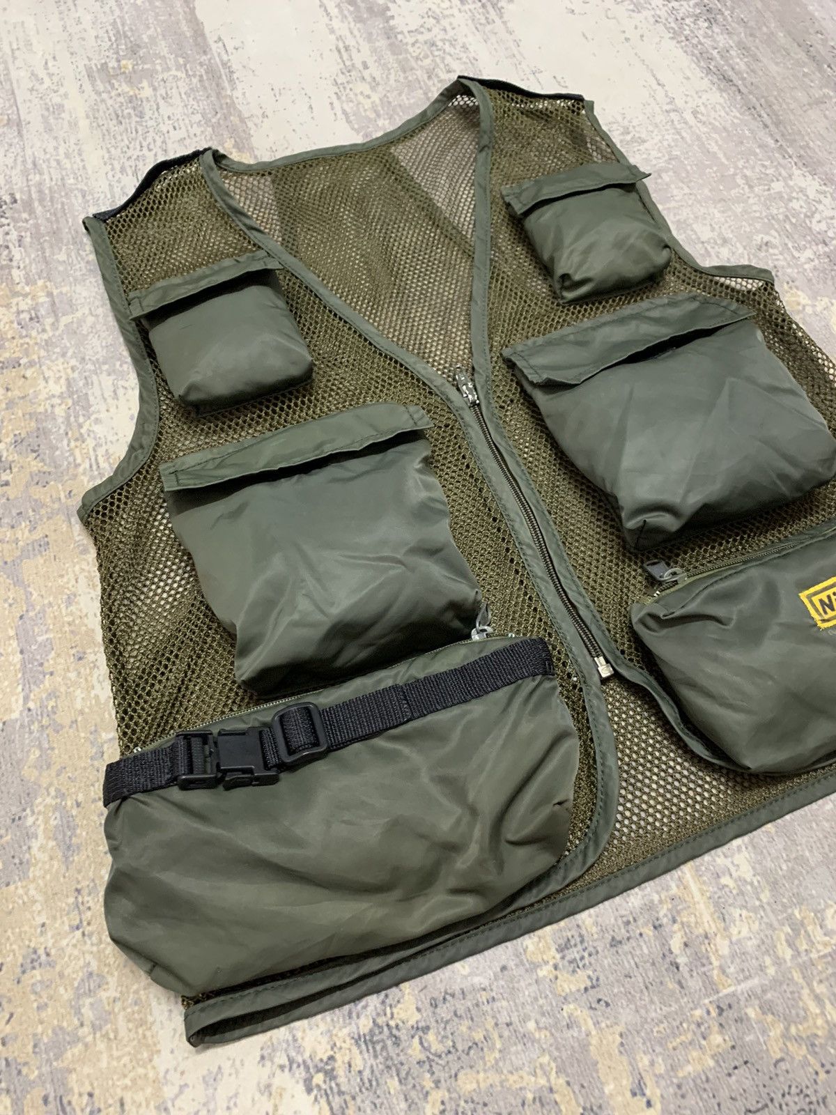 Nikon × Vintage Vintage Nikon Utility Mesh Vest Jacket Streetwear Size US S / EU 44-46 / 1 - 2 Thumbnail
