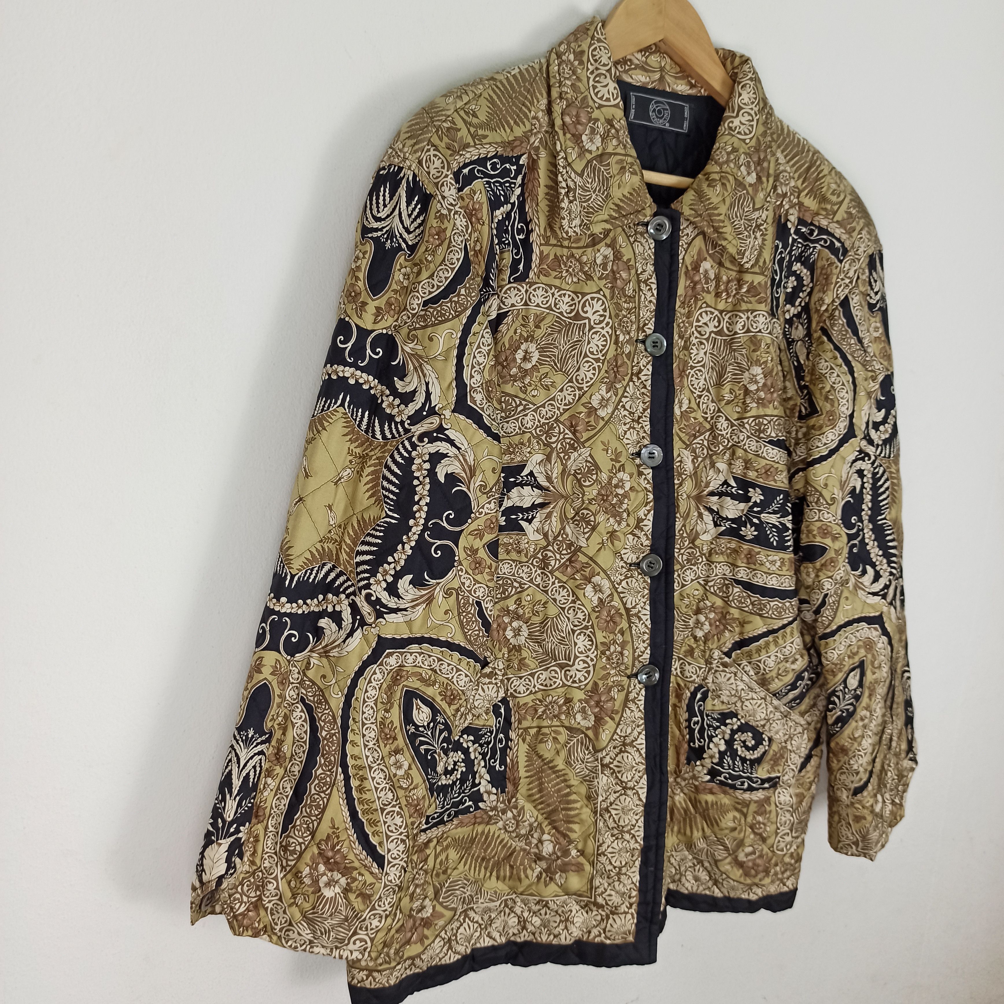 Traditional Weatherwear Vintage Beppe Spadacini Italy Paisley Designer Jacket Size US M / EU 48-50 / 2 - 2 Thumbnail