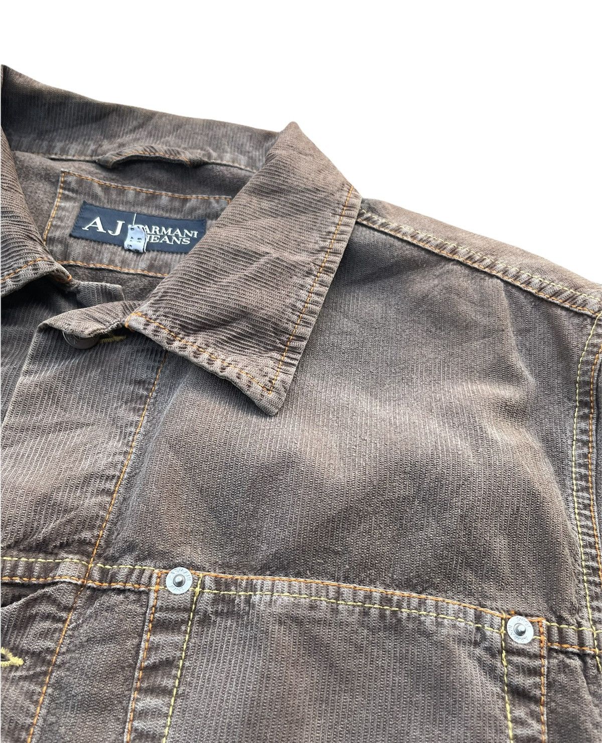 Armani Armani Jeans Coduroy Jacket Size US XL / EU 56 / 4 - 5 Thumbnail