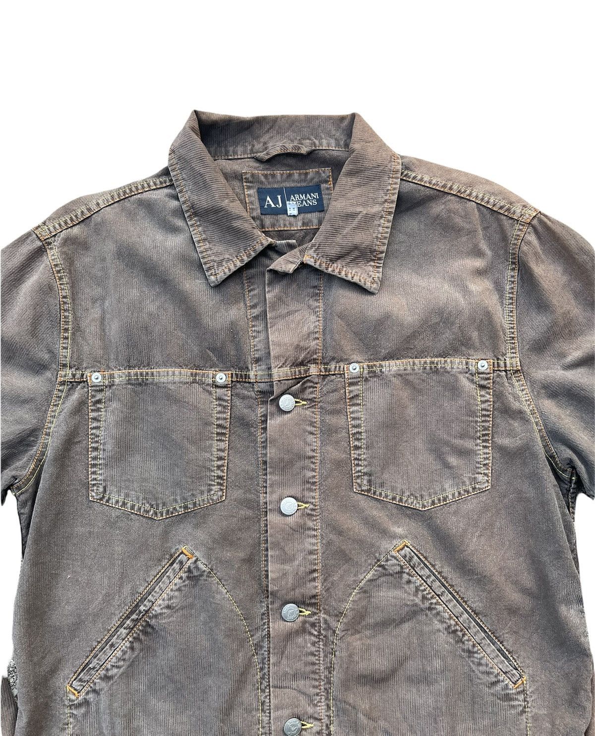Armani Armani Jeans Coduroy Jacket Size US XL / EU 56 / 4 - 3 Thumbnail