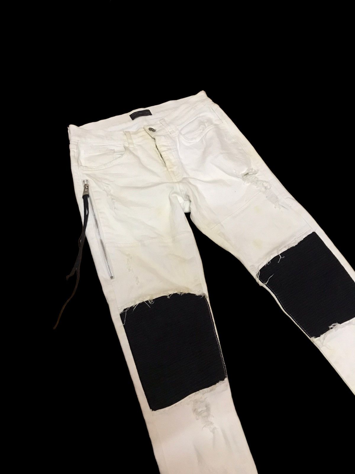 Japanese Brand × Zara ‼️ZARA DENIM DISTRESSED KNEE PATCH‼️ Size US 29 - 3 Thumbnail