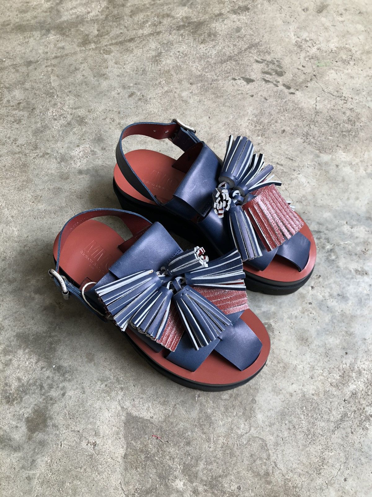 Maison Margiela Maison Martin magiela wedges mules blue Size US 5 / IT 35 - 1 Thumbnail