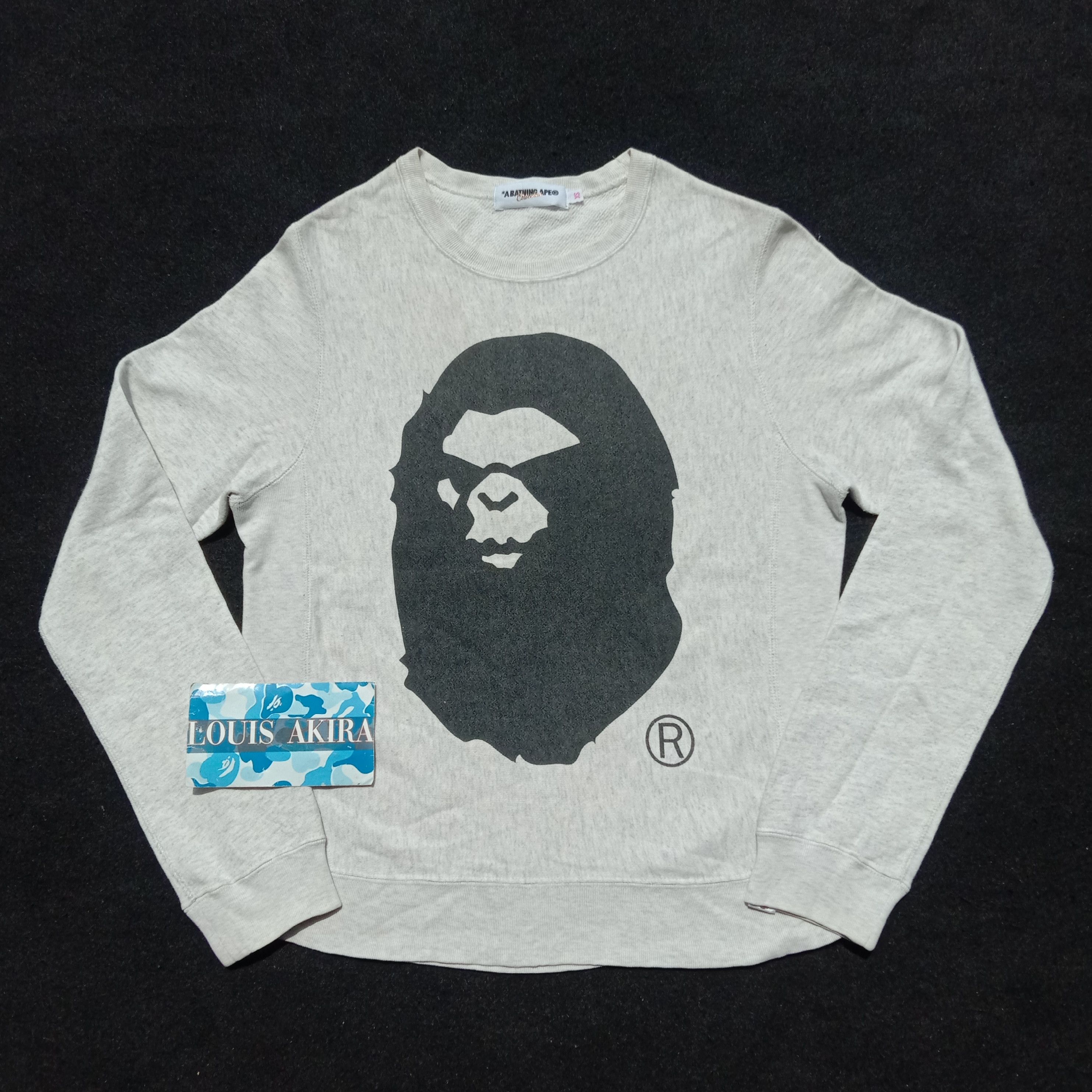 Bape Mad Face Crewneck (2008) Size XS / US 0-2 / IT 36-38 - 1 Thumbnail