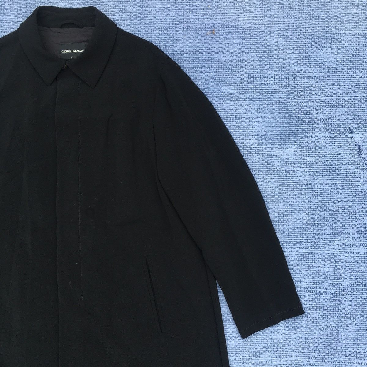 Giorgio Armani black overcoat Size US L / EU 52-54 / 3 - 8 Thumbnail