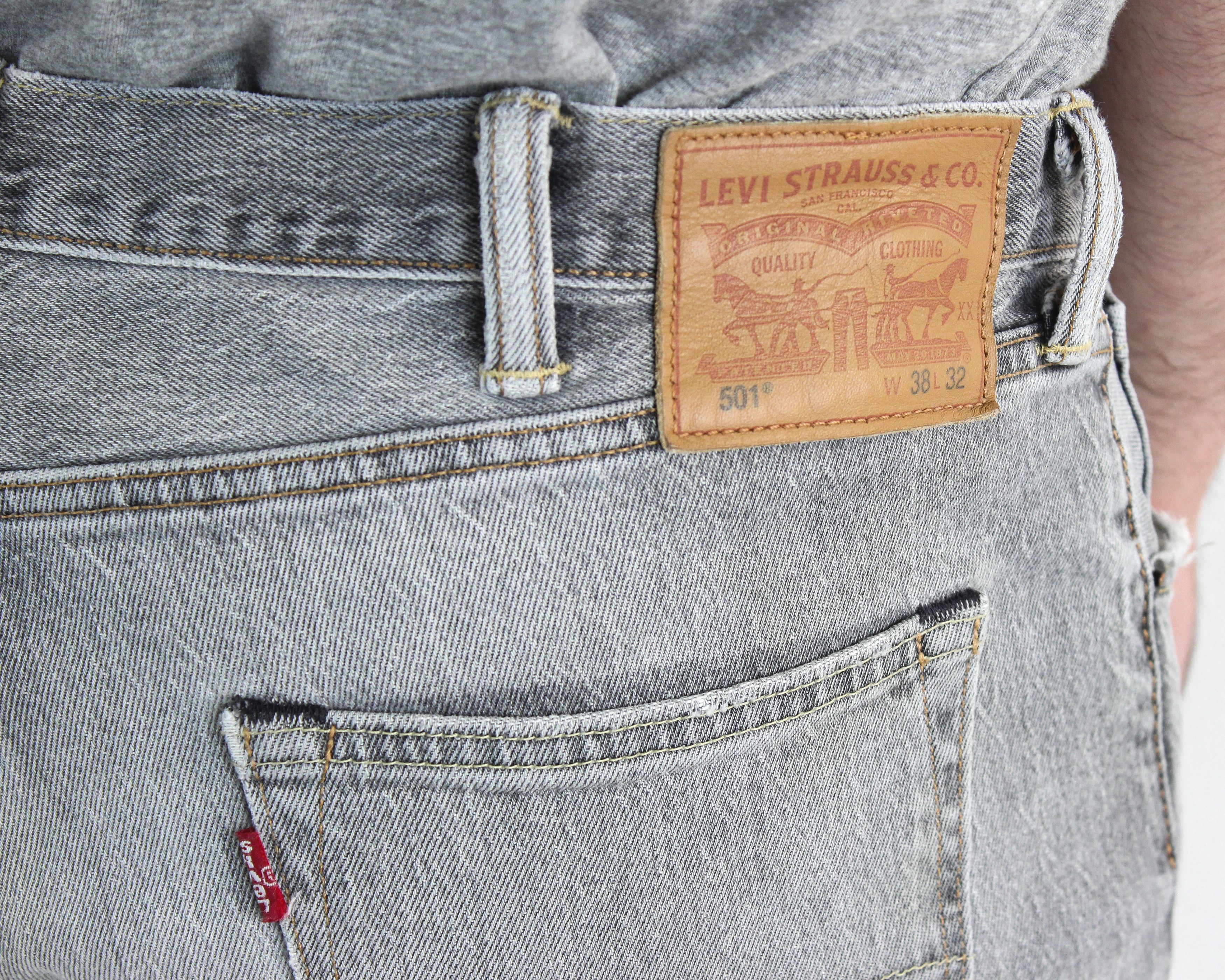 Levi's 501 Mens W38 L32 Regular Straight Jeans Denim Pants Trousers Size US 38 / EU 54 - 6 Thumbnail