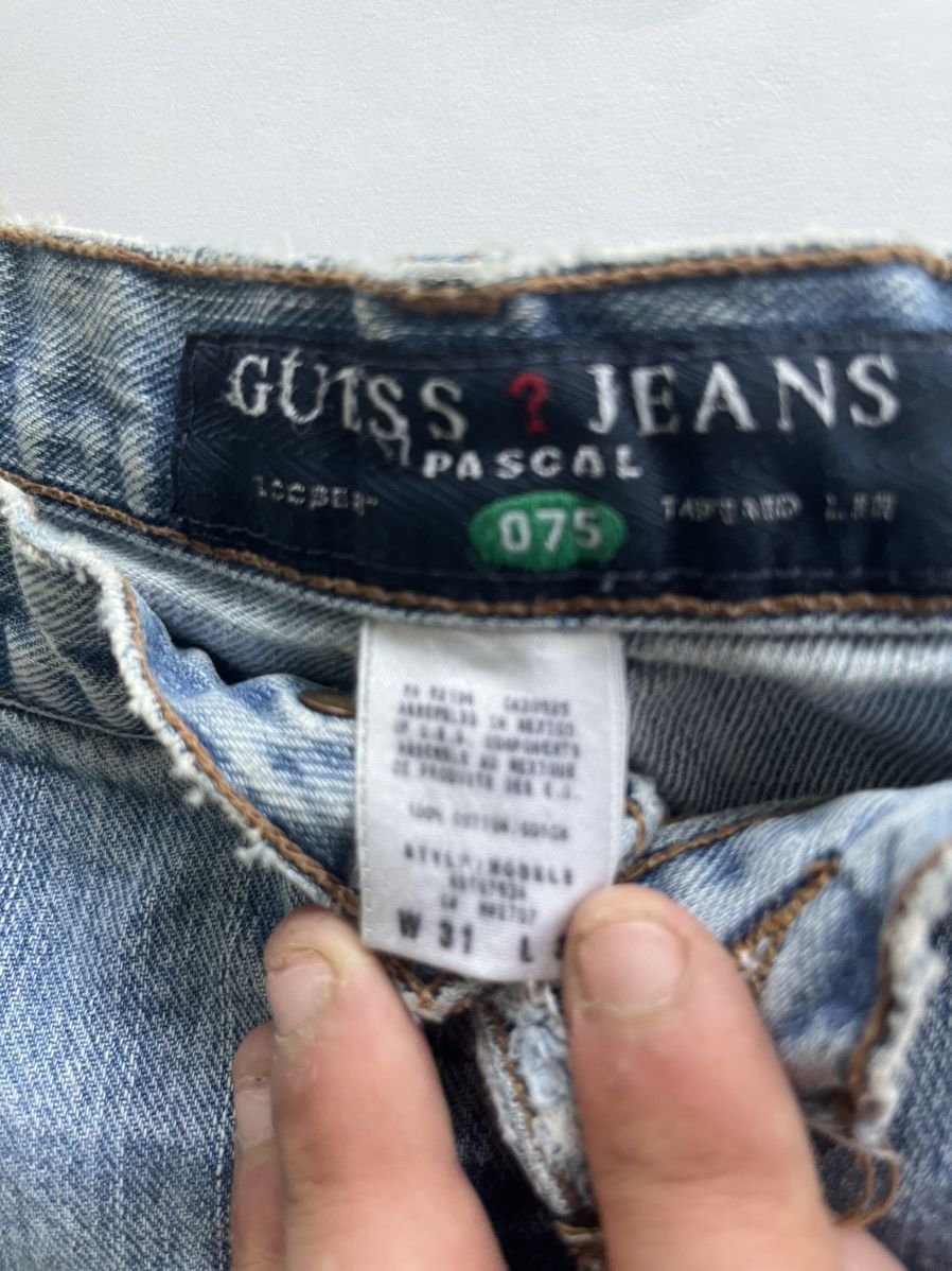 Guess Vintage Guess Jeans Mens Blue Denim Stone Wash USA 90s Size US 31 - 7 Thumbnail