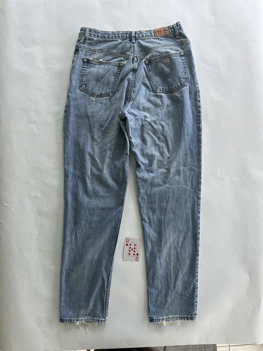 Guess Vintage Guess Jeans Mens Blue Denim Stone Wash USA 90s Size US 31 - 6 Thumbnail
