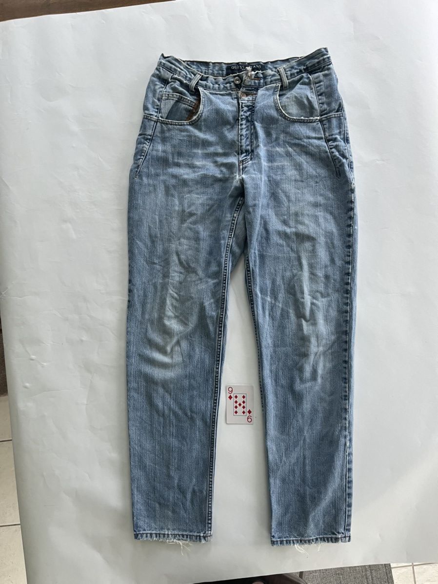 Guess Vintage Guess Jeans Mens Blue Denim Stone Wash USA 90s Size US 31 - 5 Thumbnail