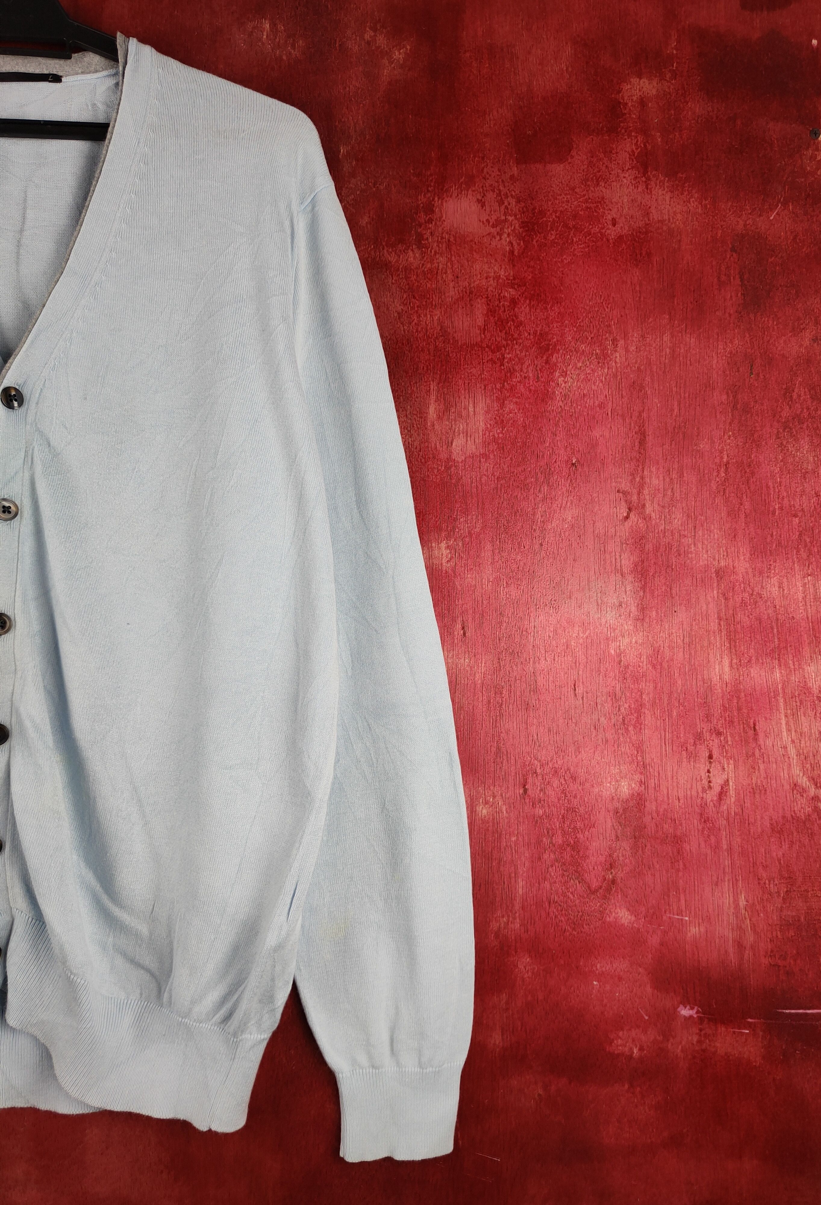 Japanese Brand × Uniqlo Uniqlo Baby Blue Knitwear Cardigan #S1120 Size L / US 10 / IT 46 - 5 Thumbnail
