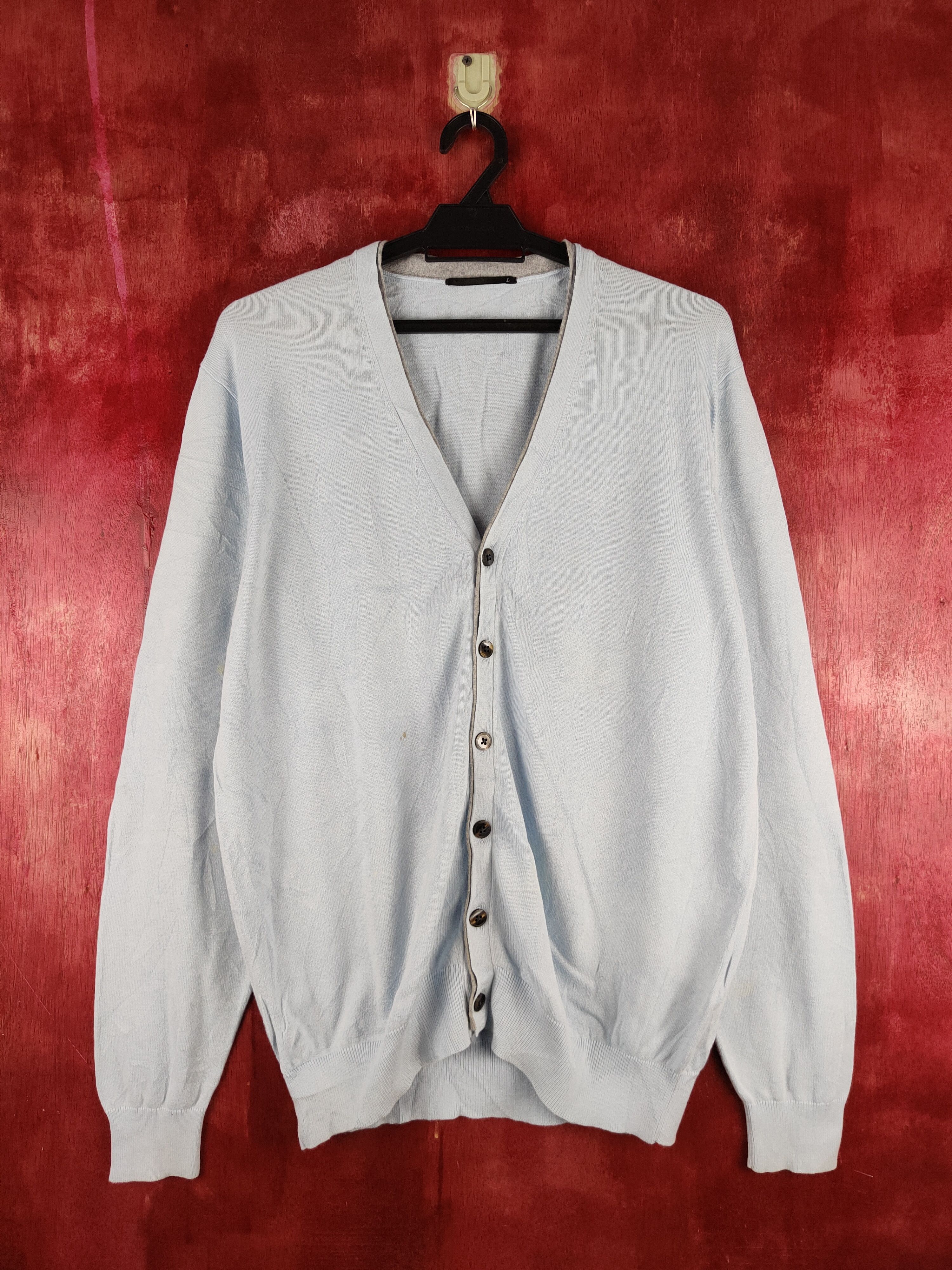 Japanese Brand × Uniqlo Uniqlo Baby Blue Knitwear Cardigan #S1120 Size L / US 10 / IT 46 - 1 Thumbnail