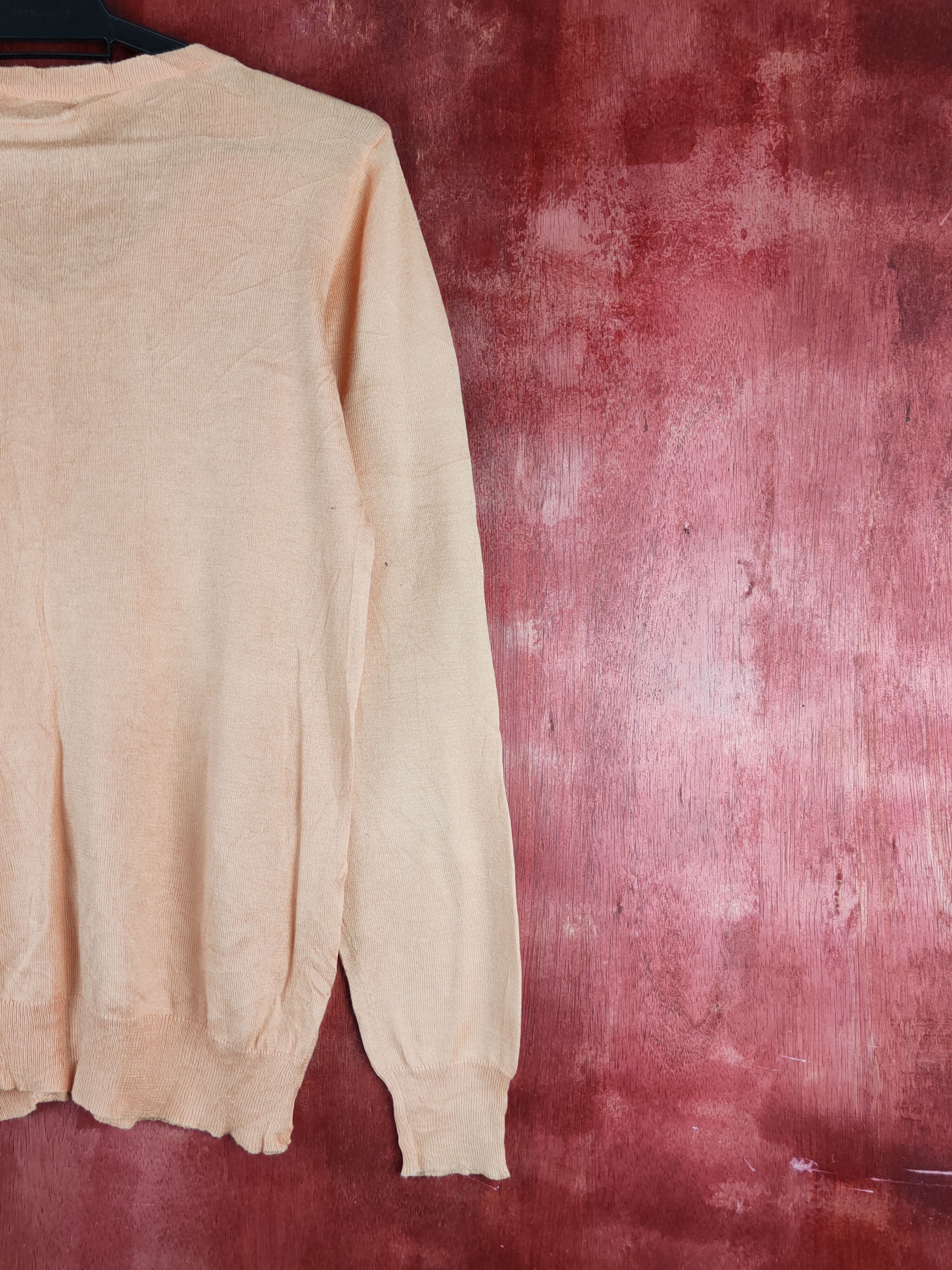 Homespun Knitwear × Japanese Brand Cepo Orange Knitwear Cardigan vintage japan #S1119 Size M / US 6-8 / IT 42-44 - 9 Thumbnail