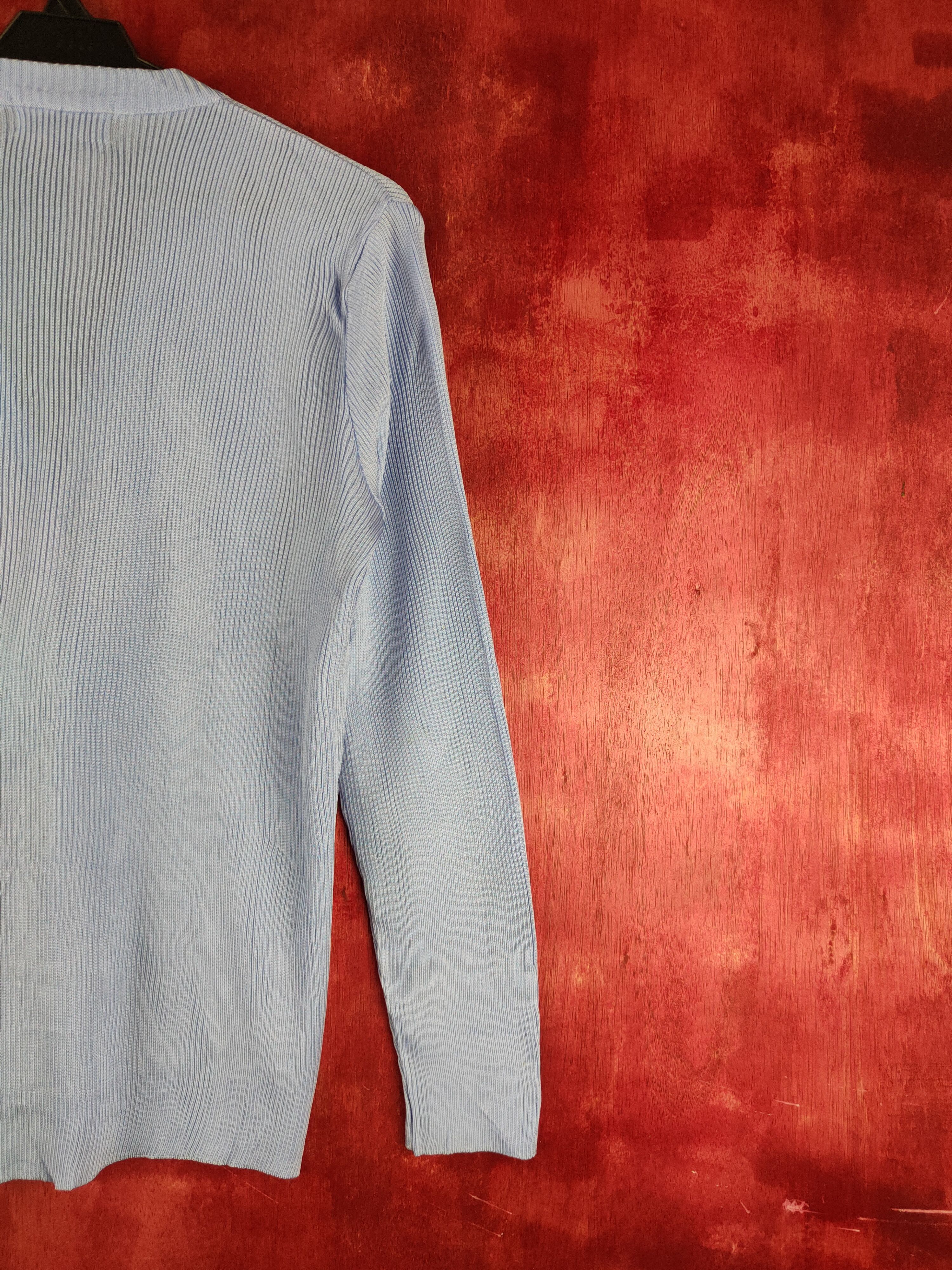 Japanese Brand × Vintage Eljeune Blue faded Knitwear Cardigan vintage japan #S1118 Size M / US 6-8 / IT 42-44 - 9 Thumbnail