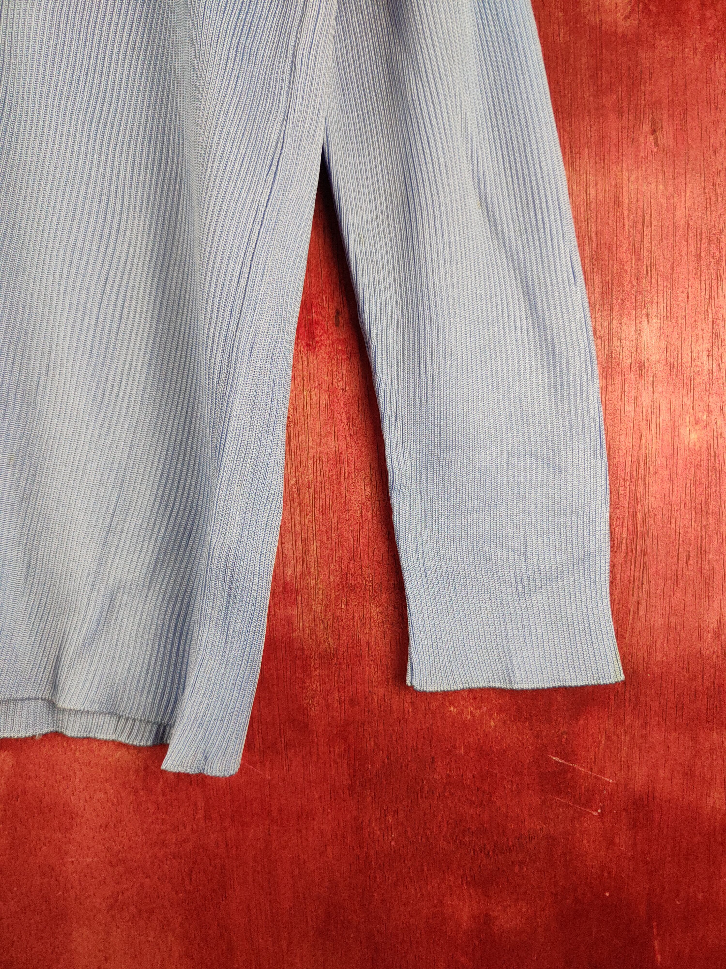 Japanese Brand × Vintage Eljeune Blue faded Knitwear Cardigan vintage japan #S1118 Size M / US 6-8 / IT 42-44 - 6 Thumbnail