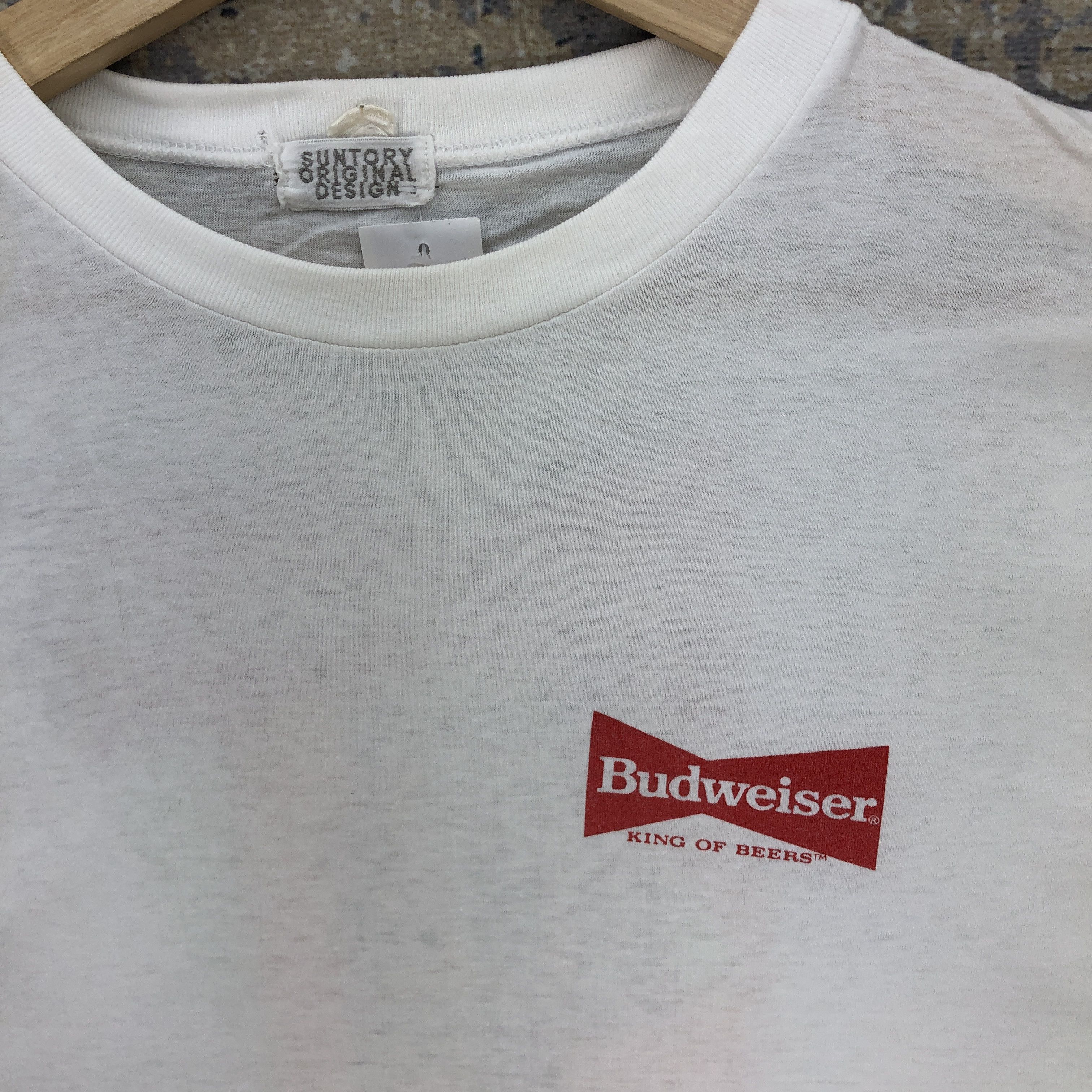 Band Tees × Vintage Budweiser T Shirt Huey Lewis News Band Japan Tour Tees Size US L / EU 52-54 / 3 - 6 Thumbnail