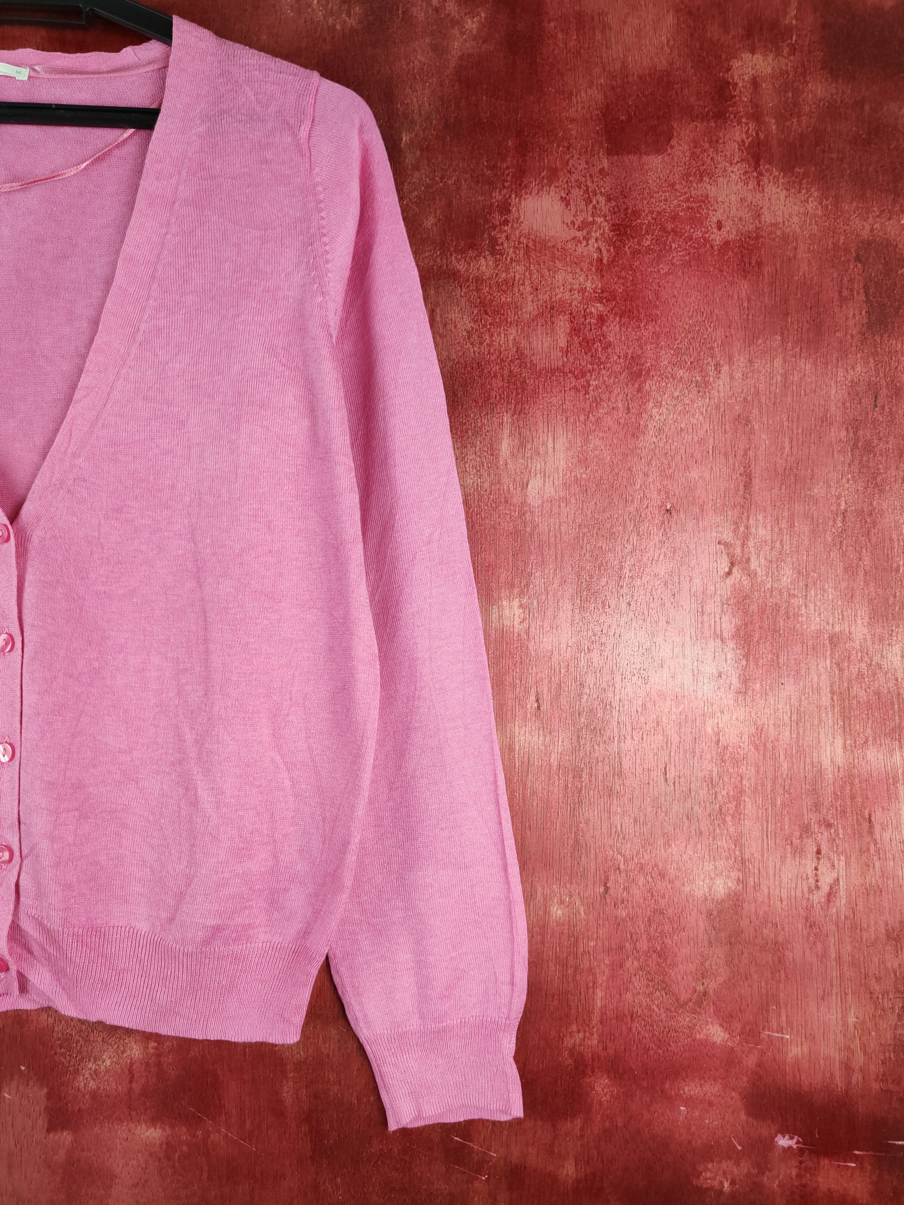 GU × Japanese Brand GU Pink Knitwear Cardigan japan vintage #S1117 Size M / US 6-8 / IT 42-44 - 5 Thumbnail