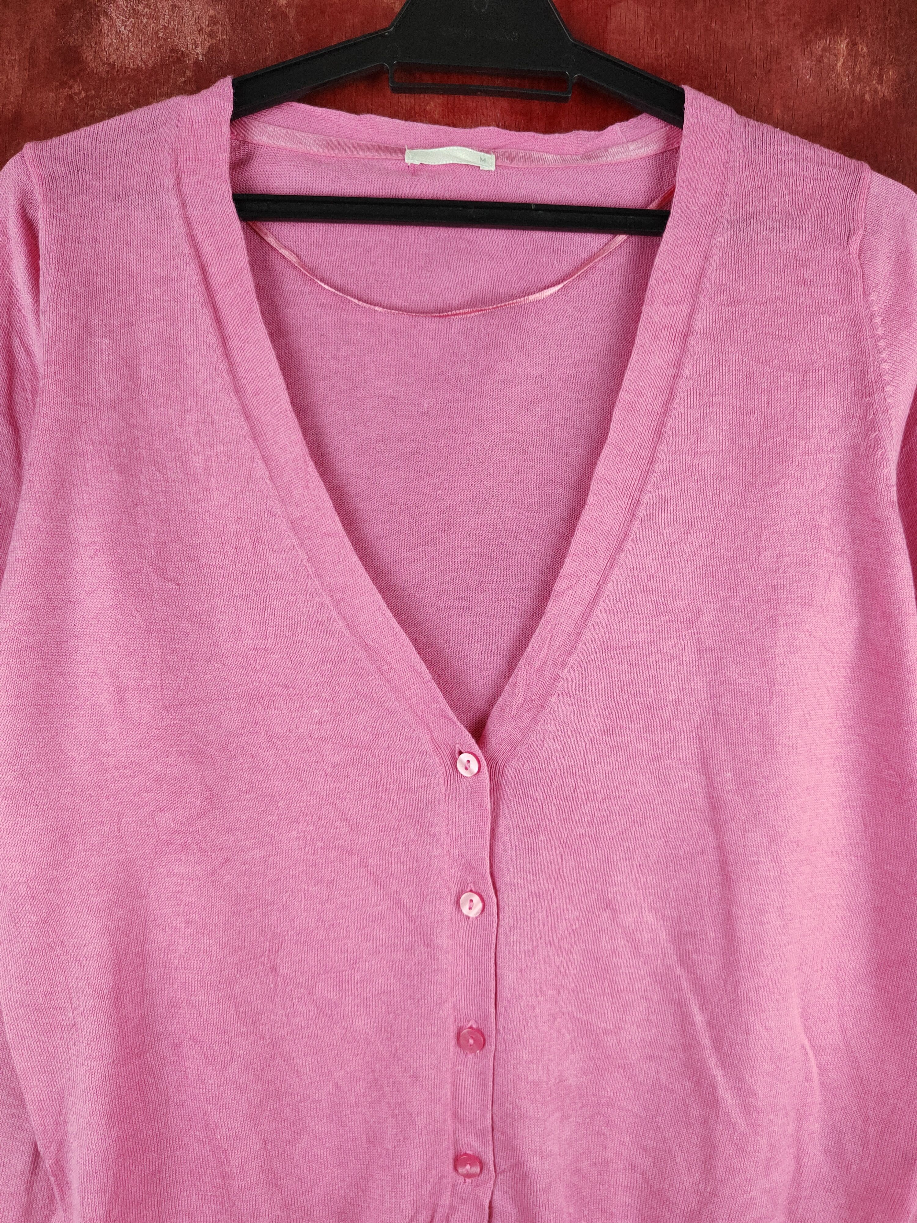 GU × Japanese Brand GU Pink Knitwear Cardigan japan vintage #S1117 Size M / US 6-8 / IT 42-44 - 2 Thumbnail