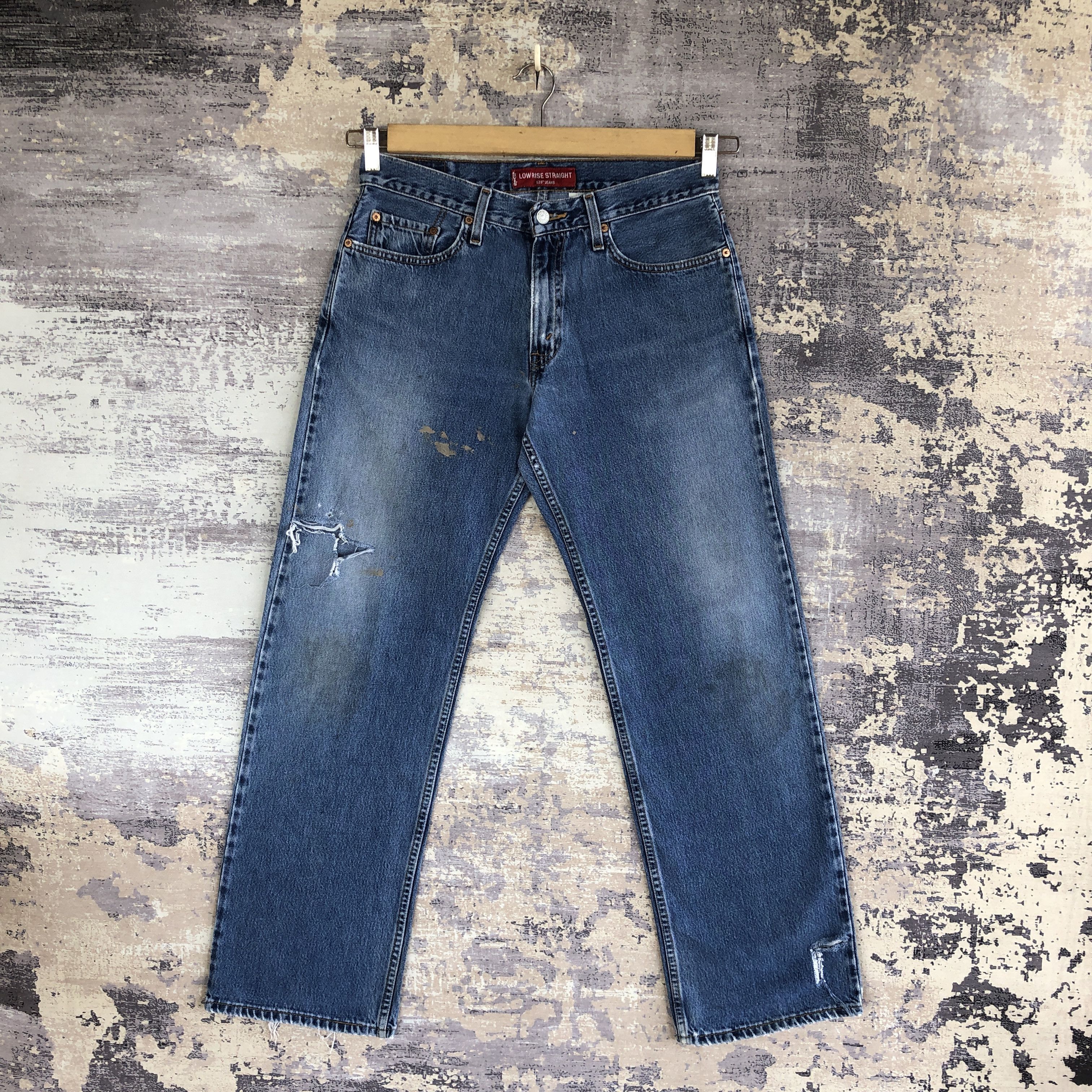Vintage Levi's Distressed Jeans Levis 529 Painter Denim