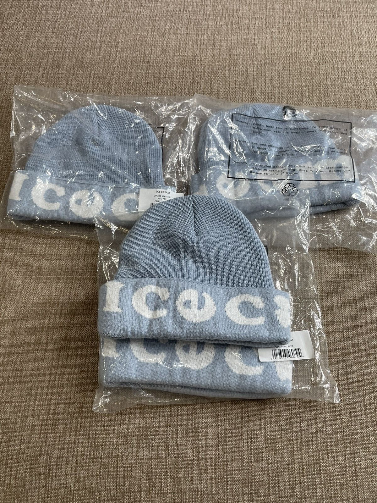 Icecream Ice Cream Beanie (Celestial Blue) Size ONE SIZE - 2 Thumbnail