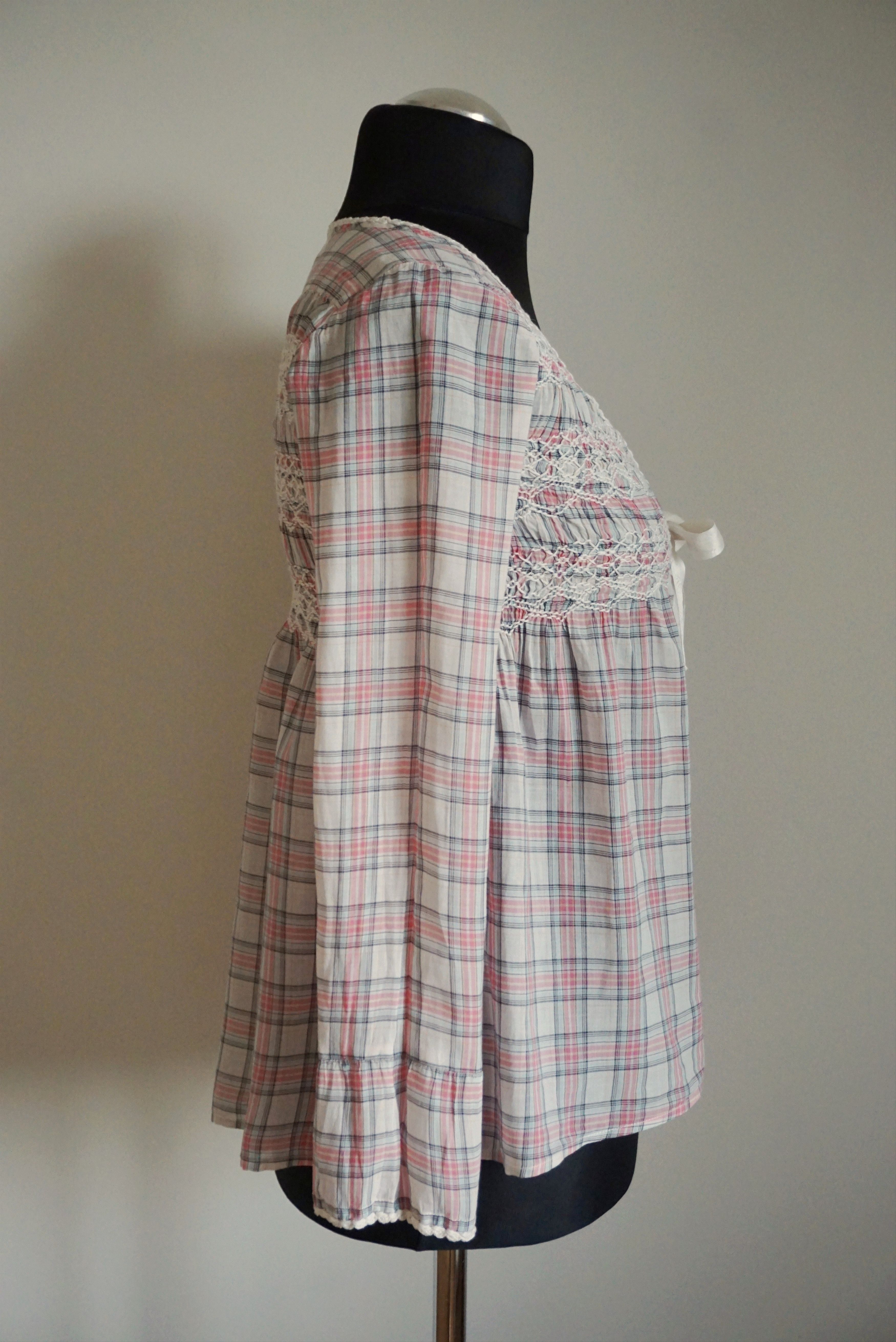 Odd Molly Womens Odd Molly 0 XS US 0/2 shirt blouse tunic checked lace Size XS / US 0-2 / IT 36-38 - 23 Thumbnail