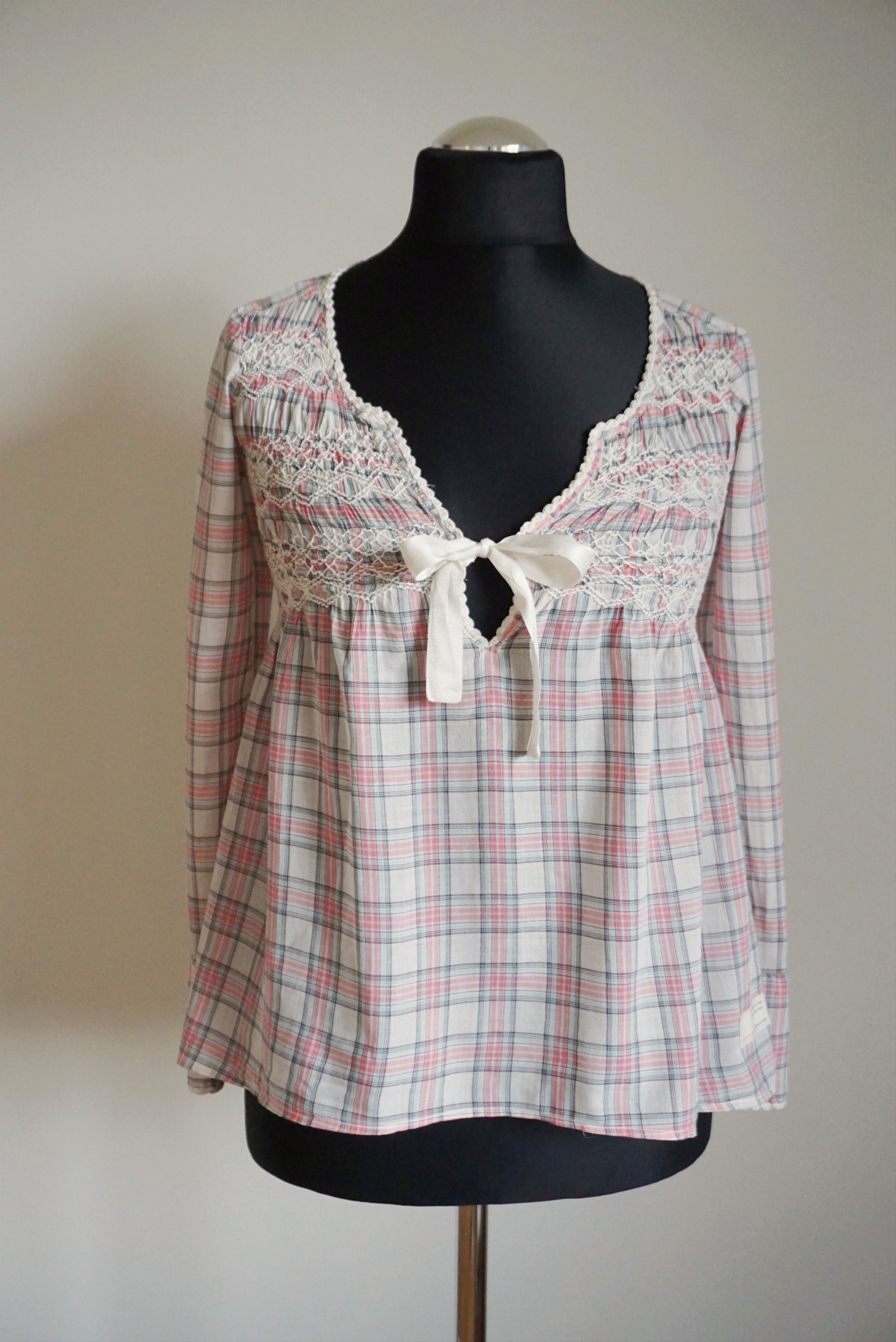 Odd Molly Womens Odd Molly 0 XS US 0/2 shirt blouse tunic checked lace Size XS / US 0-2 / IT 36-38 - 18 Thumbnail