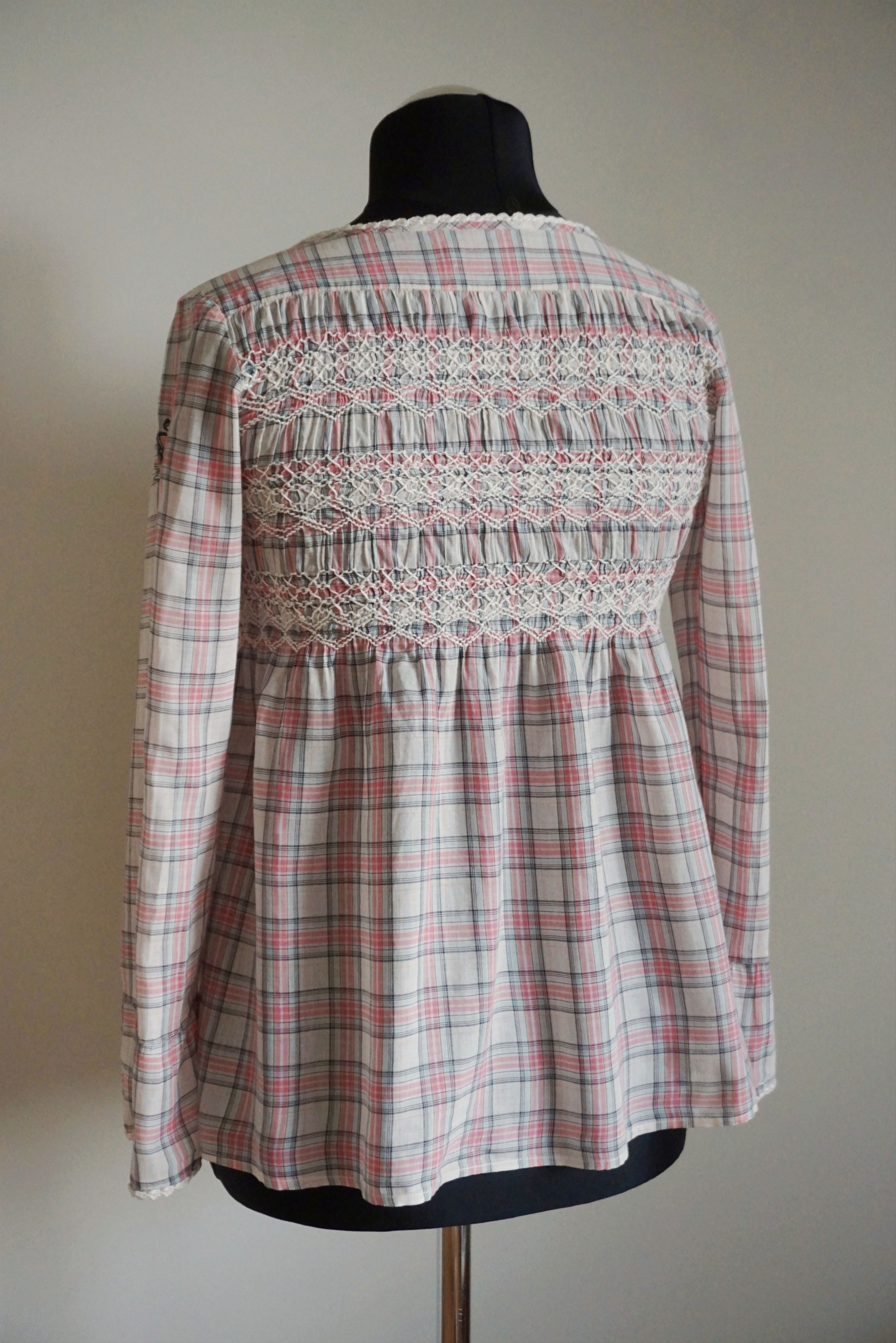 Odd Molly Womens Odd Molly 0 XS US 0/2 shirt blouse tunic checked lace Size XS / US 0-2 / IT 36-38 - 4 Thumbnail