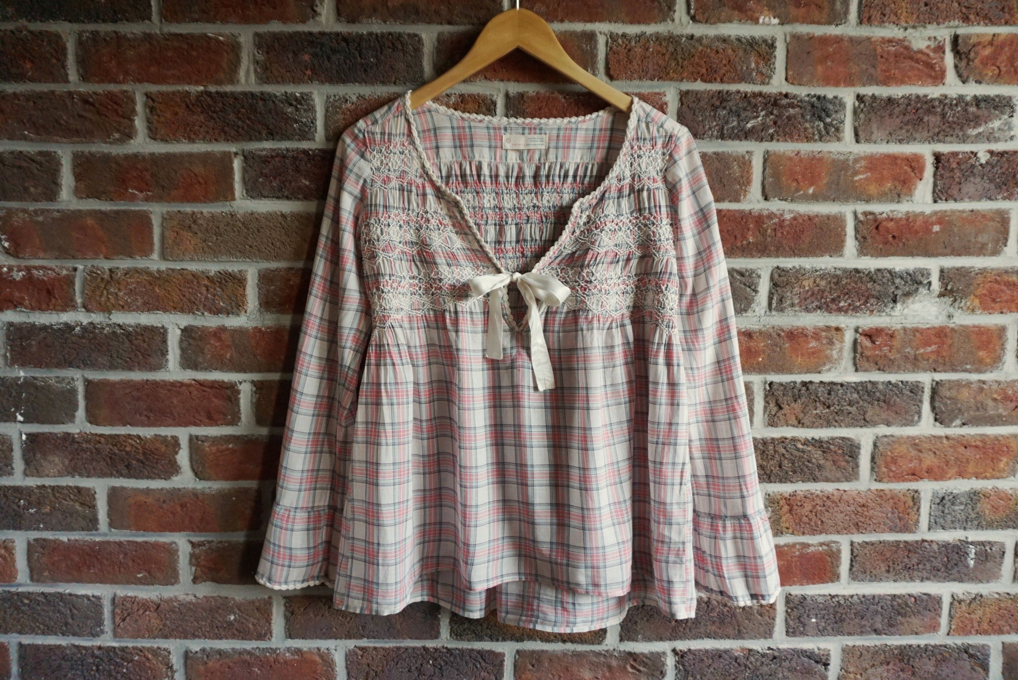 Odd Molly Womens Odd Molly 0 XS US 0/2 shirt blouse tunic checked lace Size XS / US 0-2 / IT 36-38 - 1 Thumbnail