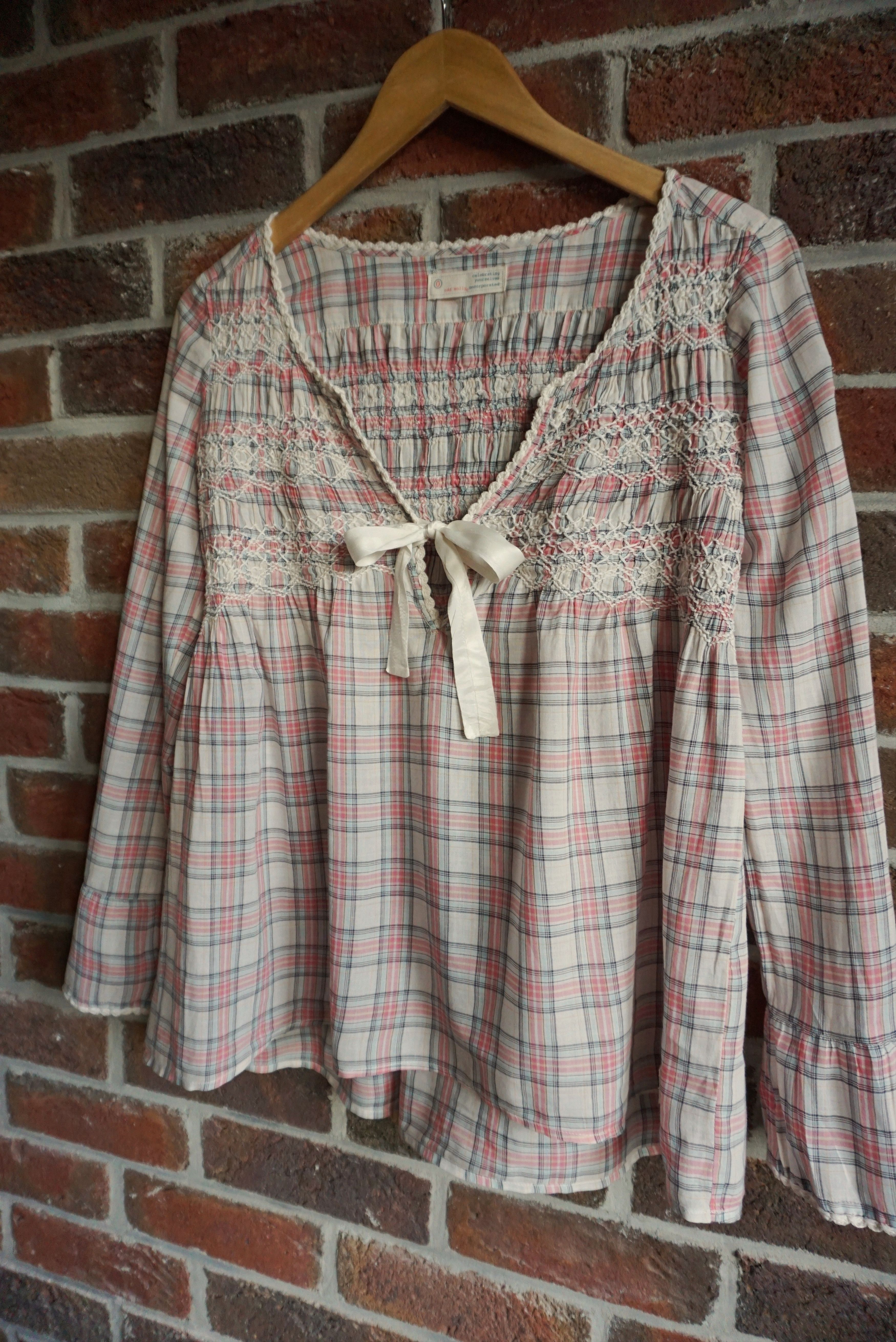 Odd Molly Womens Odd Molly 0 XS US 0/2 shirt blouse tunic checked lace Size XS / US 0-2 / IT 36-38 - 8 Thumbnail