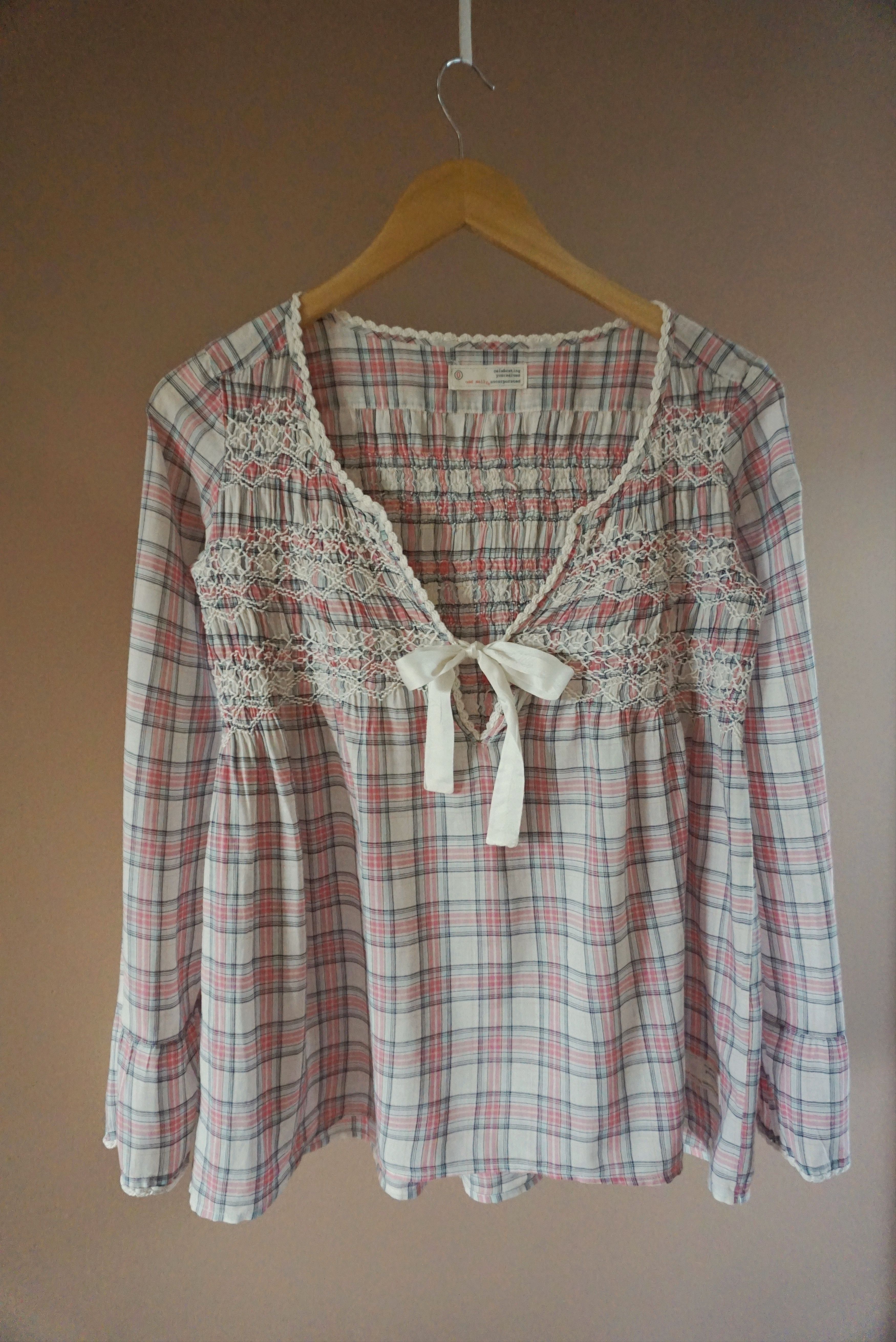 Odd Molly Womens Odd Molly 0 XS US 0/2 shirt blouse tunic checked lace Size XS / US 0-2 / IT 36-38 - 9 Thumbnail