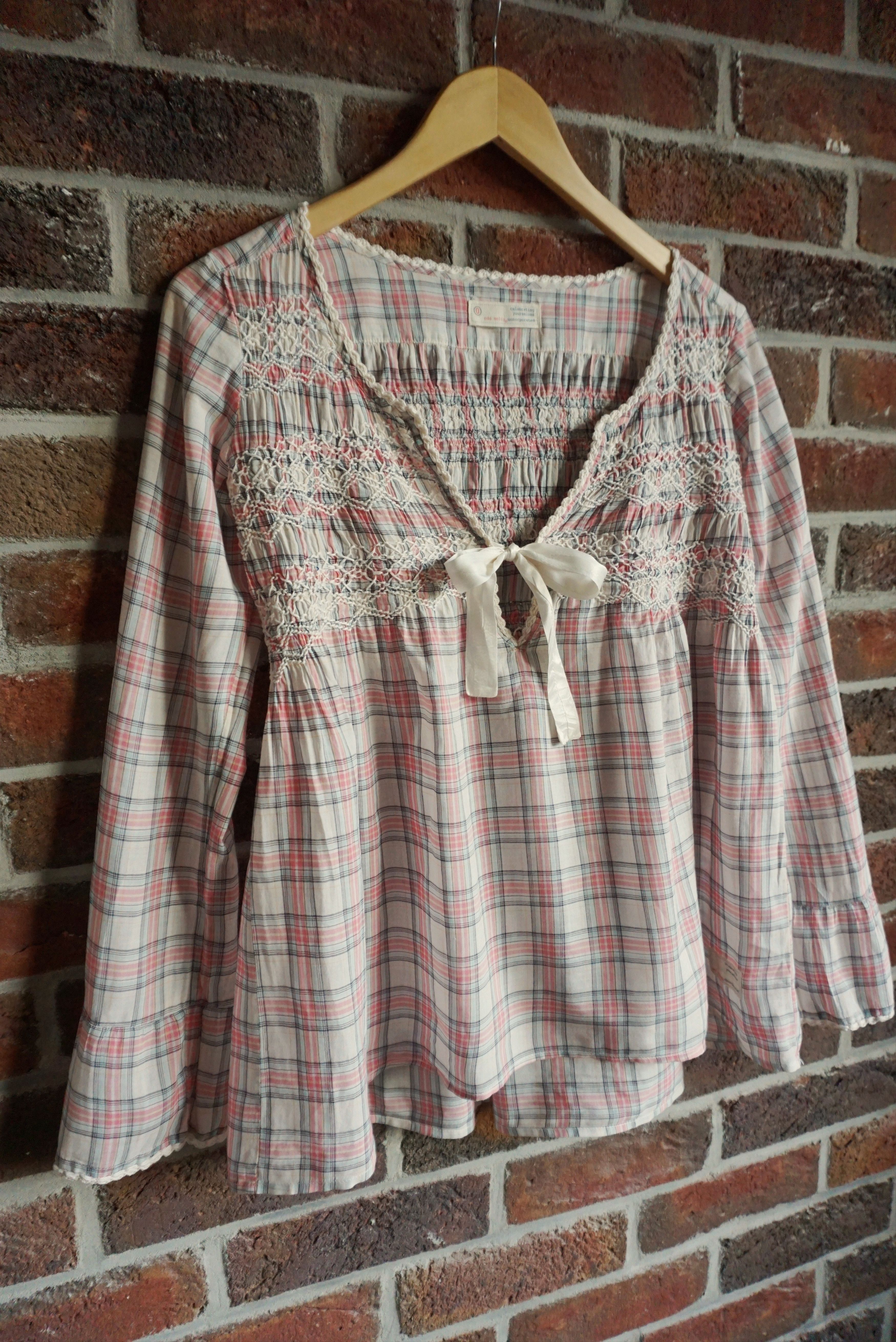 Odd Molly Womens Odd Molly 0 XS US 0/2 shirt blouse tunic checked lace Size XS / US 0-2 / IT 36-38 - 7 Thumbnail