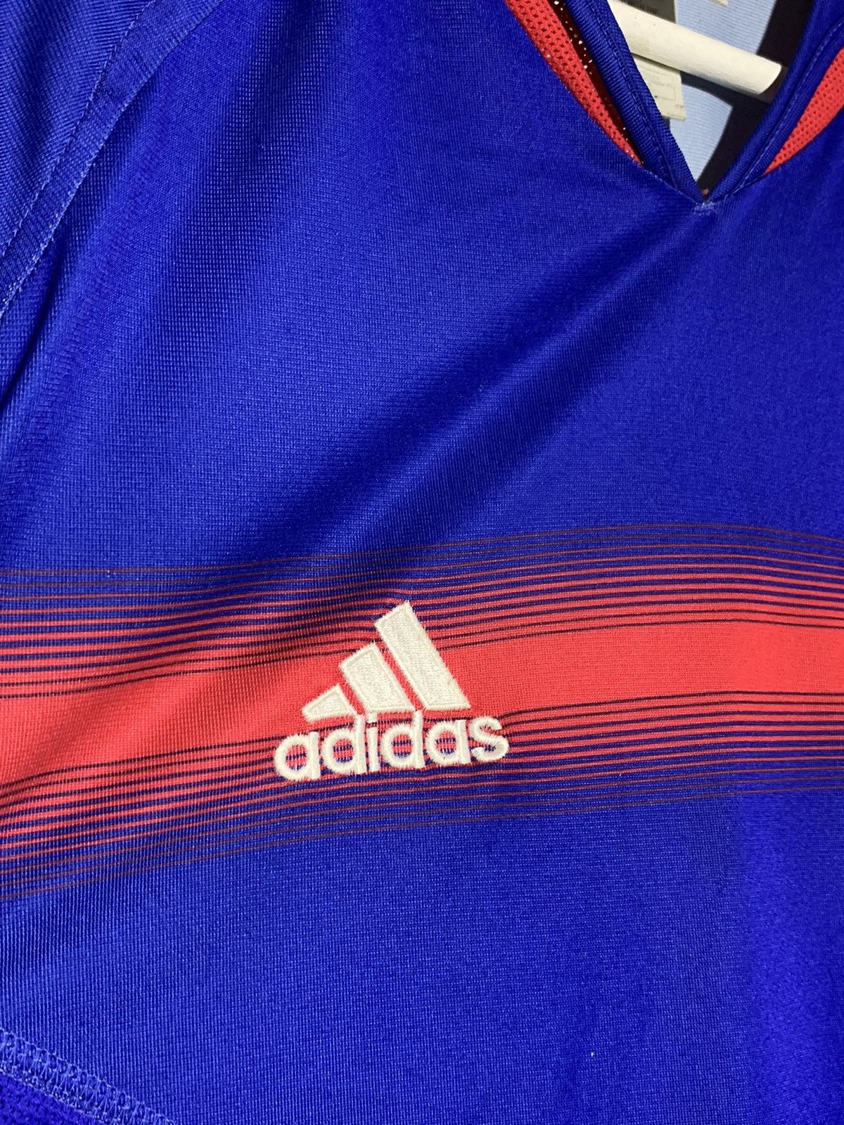 Adidas × Vintage France 2004 Adidas Vintage Y2k Streetwear Football Shirt Size US S / EU 44-46 / 1 - 4 Thumbnail