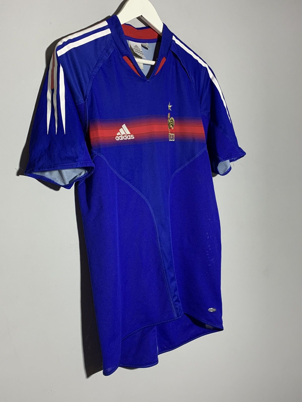 Adidas × Vintage France 2004 Adidas Vintage Y2k Streetwear Football Shirt Size US S / EU 44-46 / 1 - 2 Thumbnail
