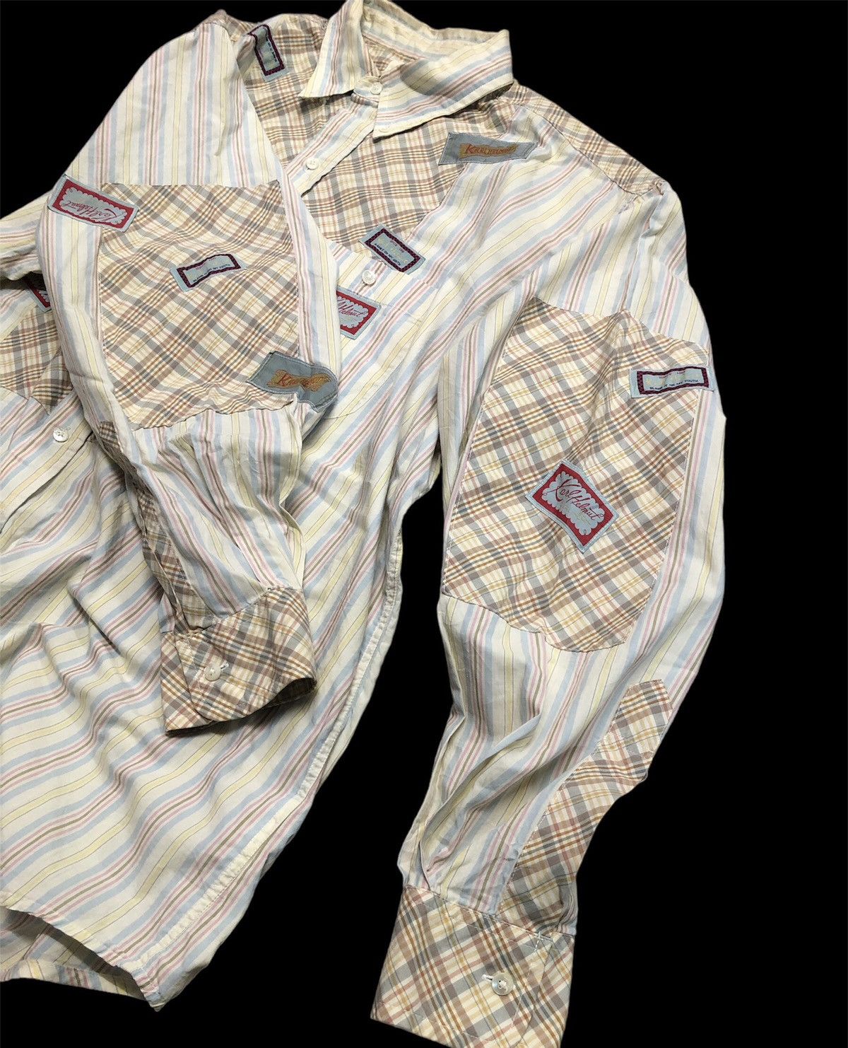 Karl Helmut × Vintage Vintage Karl Helmut Patches Long Sleeve Shirt Size XXL / US 16-18 / IT 52-54 - 5 Thumbnail