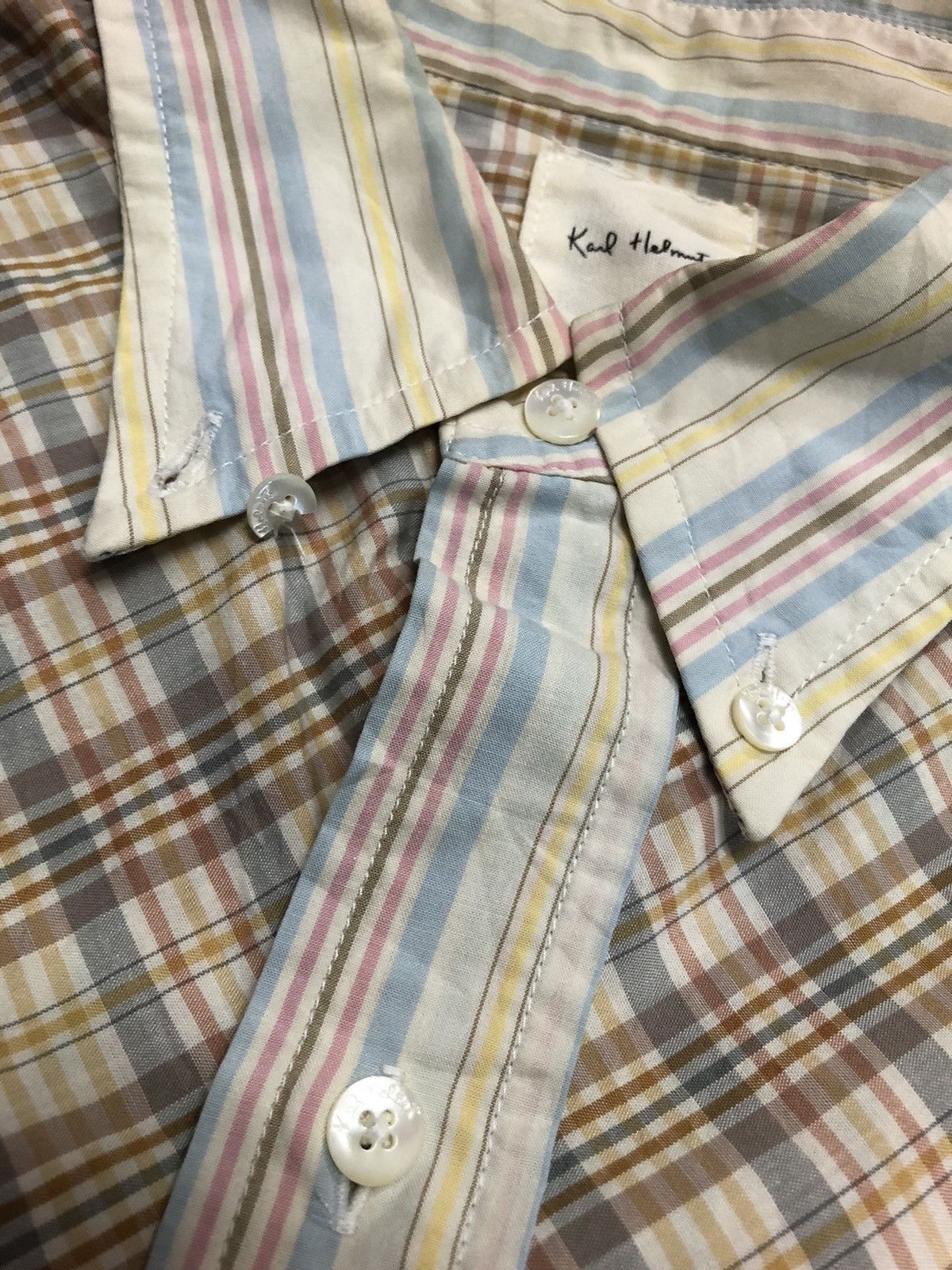 Karl Helmut × Vintage Vintage Karl Helmut Patches Long Sleeve Shirt Size XXL / US 16-18 / IT 52-54 - 13 Thumbnail
