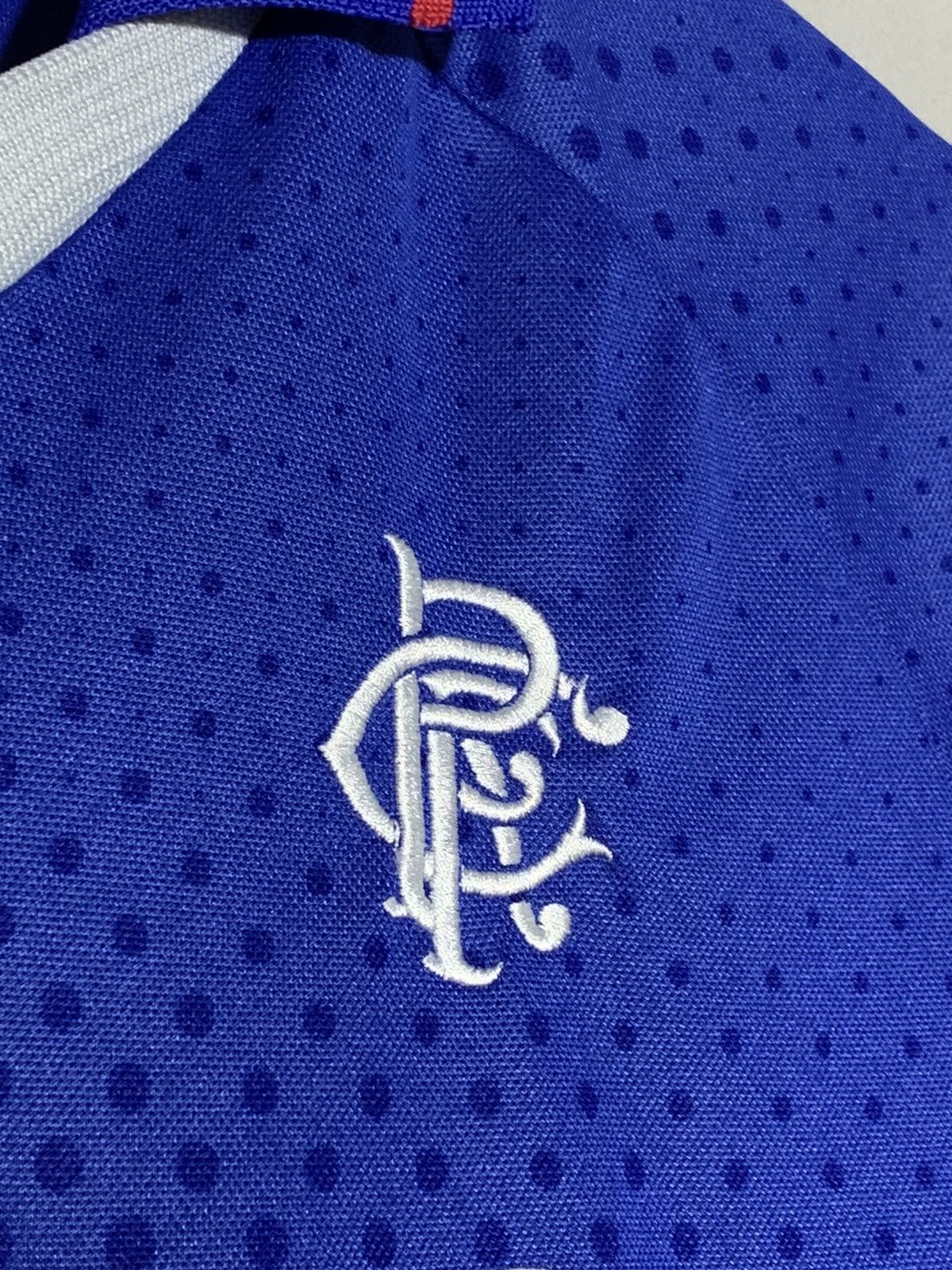 Diadora × Vintage Rangers 2003/04 Diadora Vintage Football Y2k Shirt Size US L / EU 52-54 / 3 - 4 Thumbnail