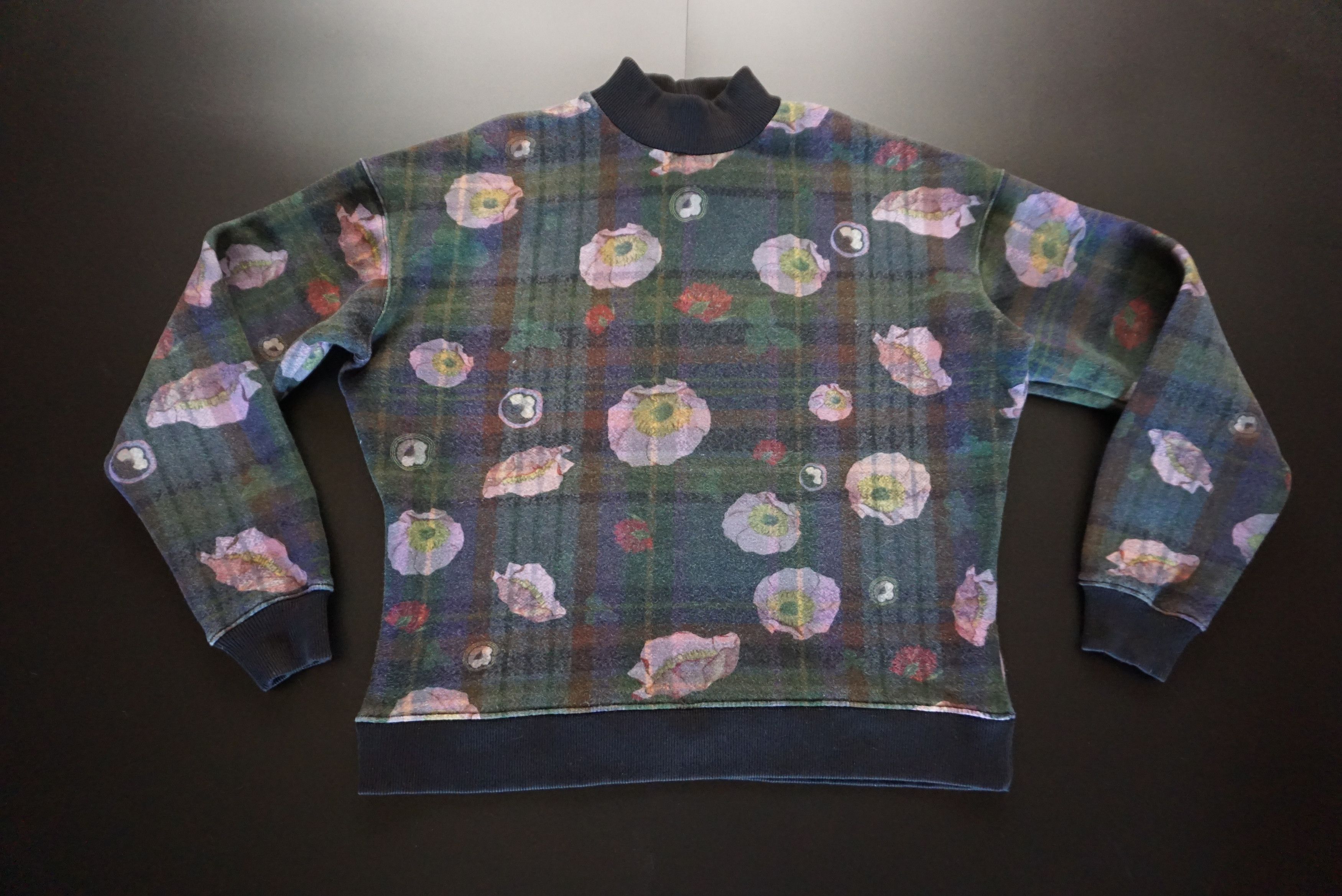 Holzweiler Womens Holzweiler S Small floral fleece sweatshirt top Size S / US 4 / IT 40 - 12 Thumbnail