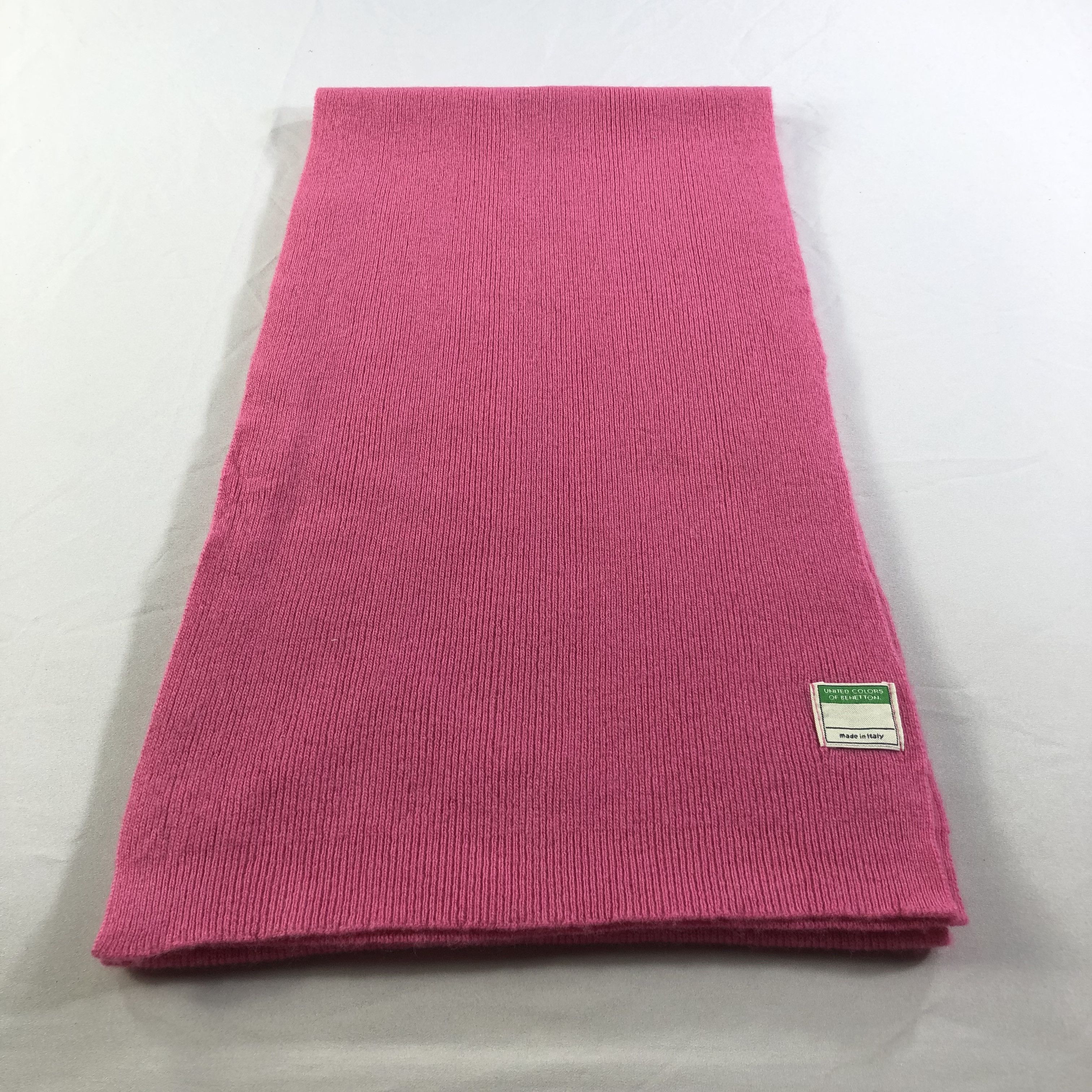 United Colors Of Benetton United Colors of Benetton Pink Wool Scarf Muffler V1412 Size ONE SIZE - 1 Thumbnail