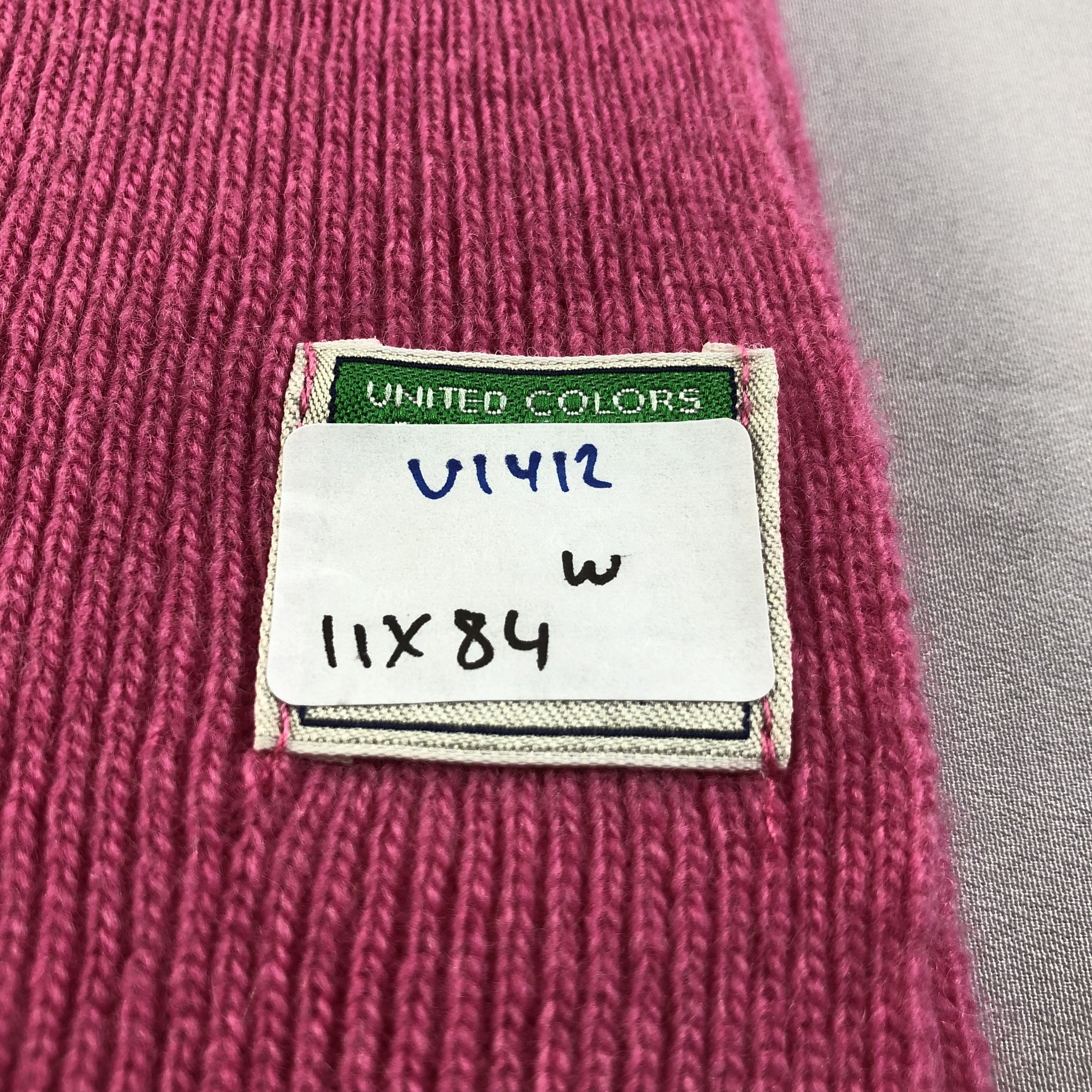 United Colors Of Benetton United Colors of Benetton Pink Wool Scarf Muffler V1412 Size ONE SIZE - 4 Thumbnail