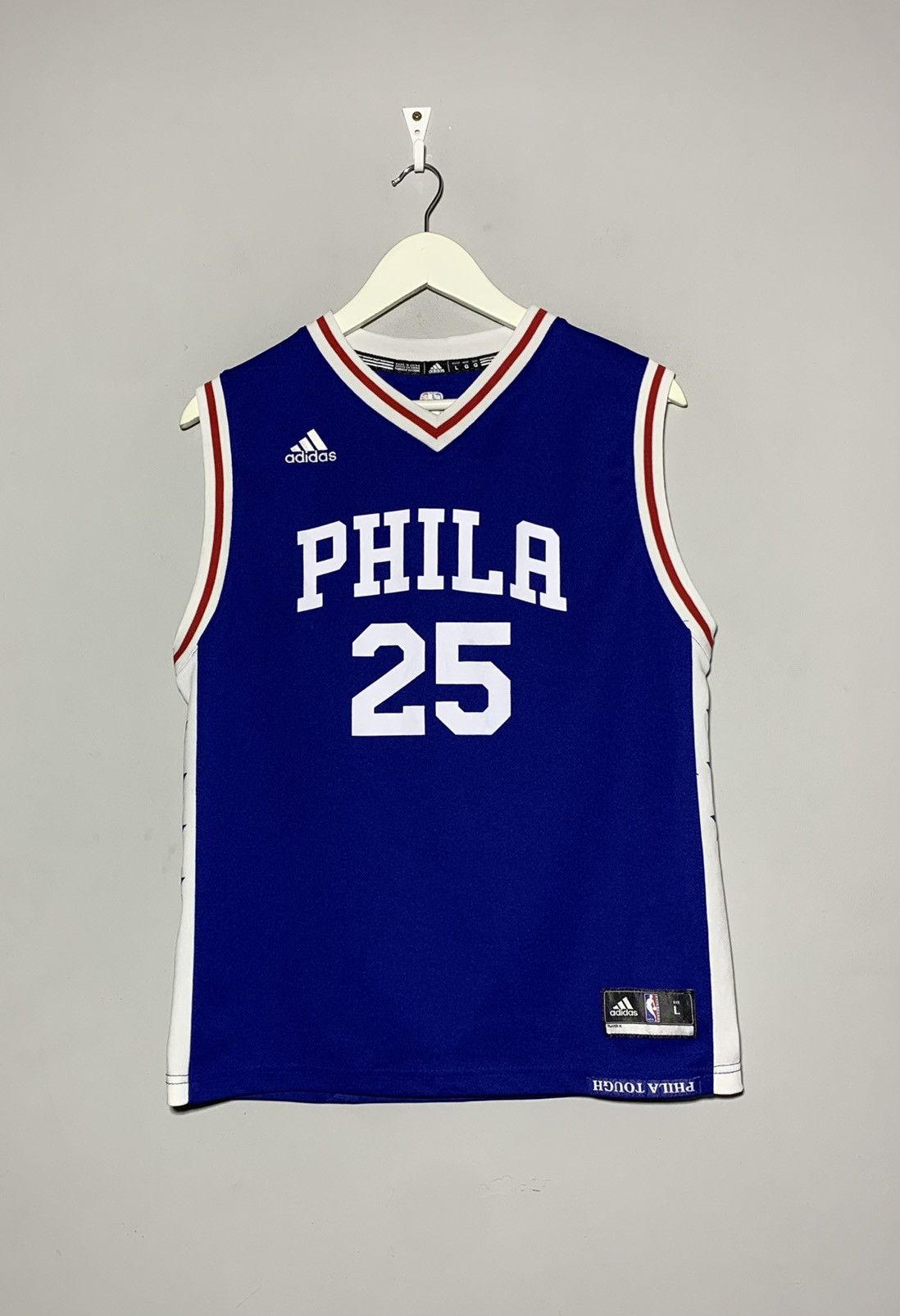 Adidas × NBA #25 Ben Simmons Philadelphia NBA Basketball Jersey Size US L / EU 52-54 / 3 - 1 Thumbnail