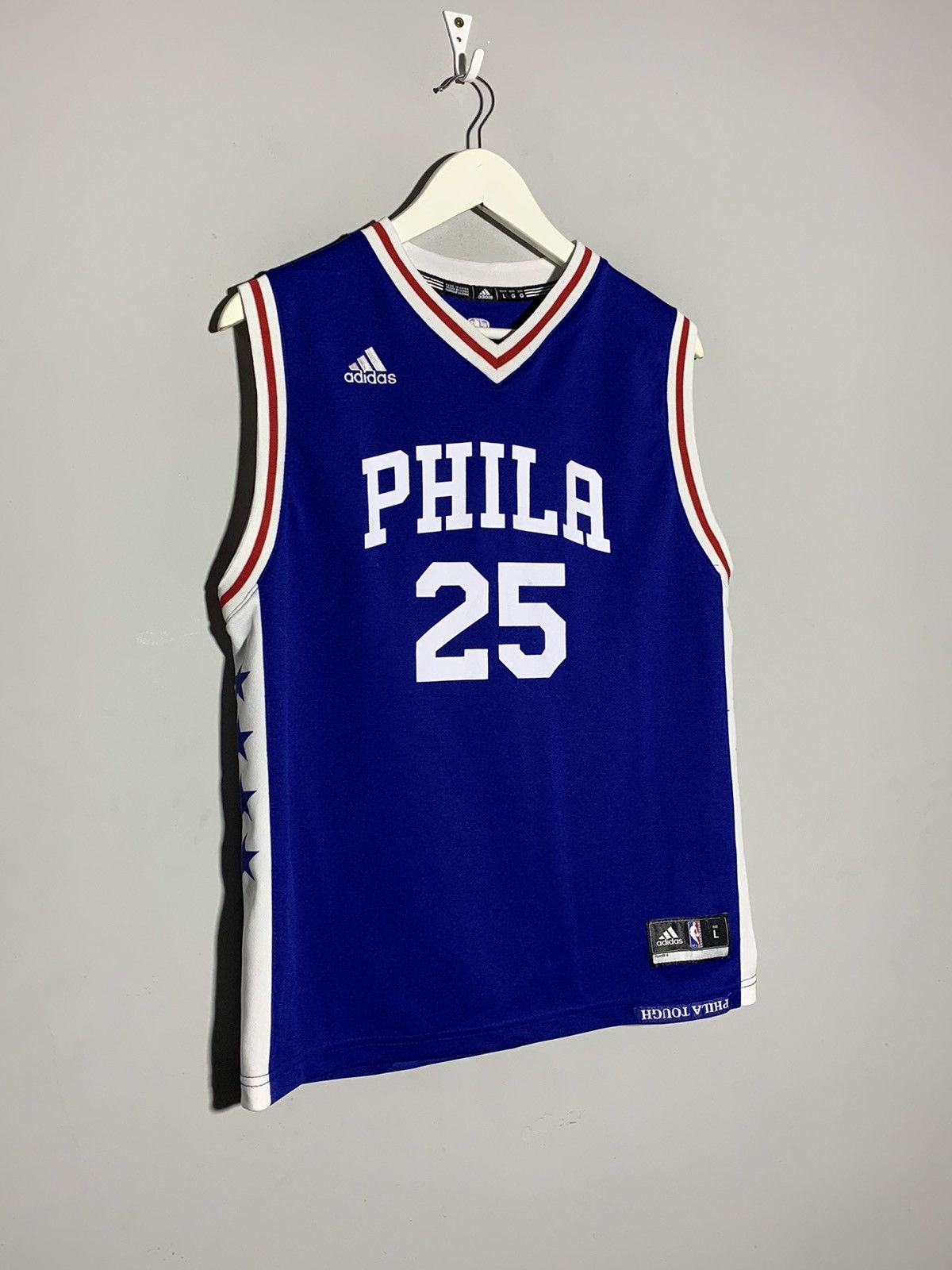 Adidas × NBA #25 Ben Simmons Philadelphia NBA Basketball Jersey Size US L / EU 52-54 / 3 - 2 Thumbnail