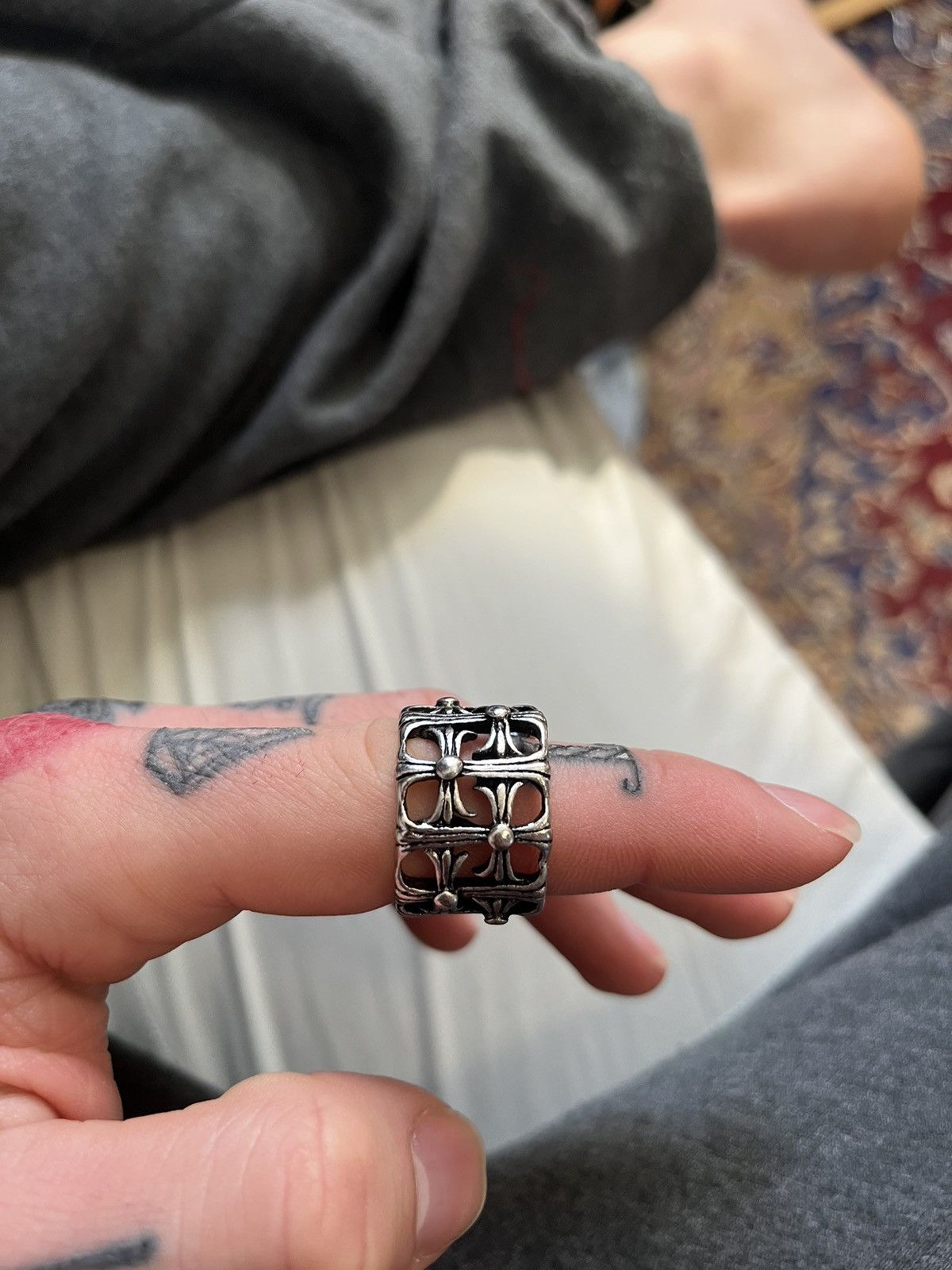 Japanese Brand × Jewelry Stainless Steal Cross Ring Size ONE SIZE - 4 Thumbnail