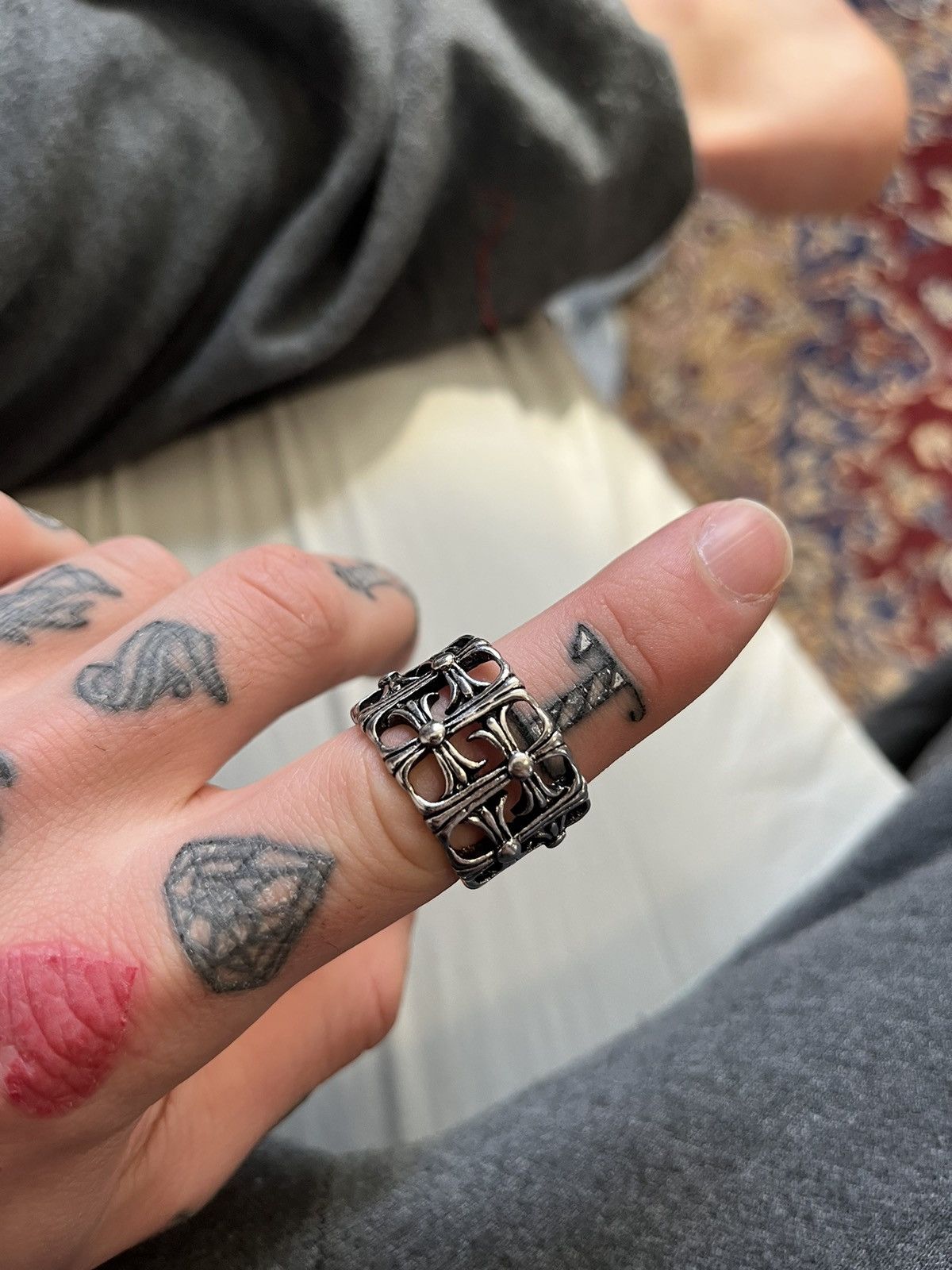 Japanese Brand × Jewelry Stainless Steal Cross Ring Size ONE SIZE - 3 Thumbnail