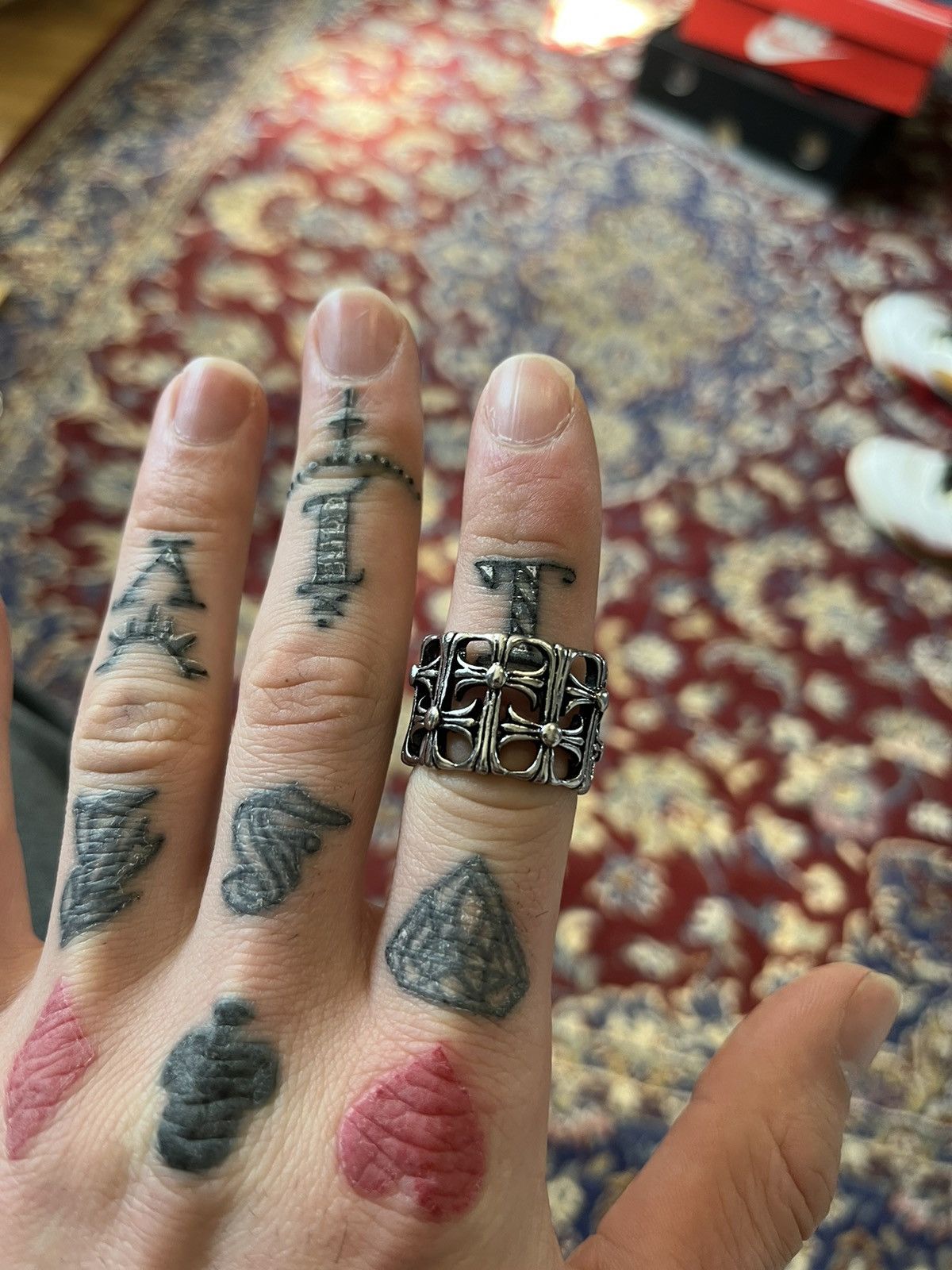 Japanese Brand × Jewelry Stainless Steal Cross Ring Size ONE SIZE - 1 Thumbnail