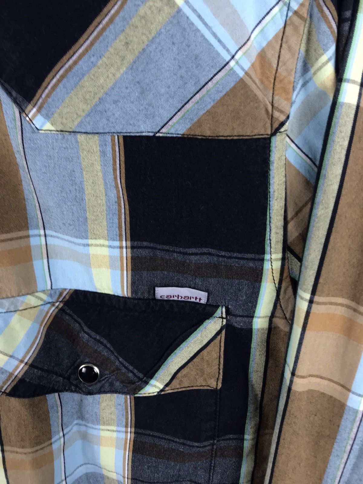 Carhartt × Vintage Vintage Carhartt Checkered Long Sleeve Shirt Western Style Size US M / EU 48-50 / 2 - 4 Thumbnail